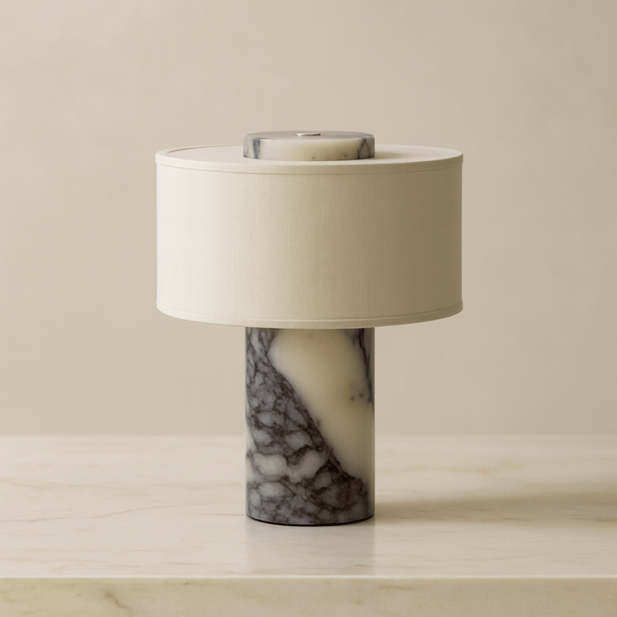 Marvei Marble Table Lamp — Art Deco Touch Control, Lamps,