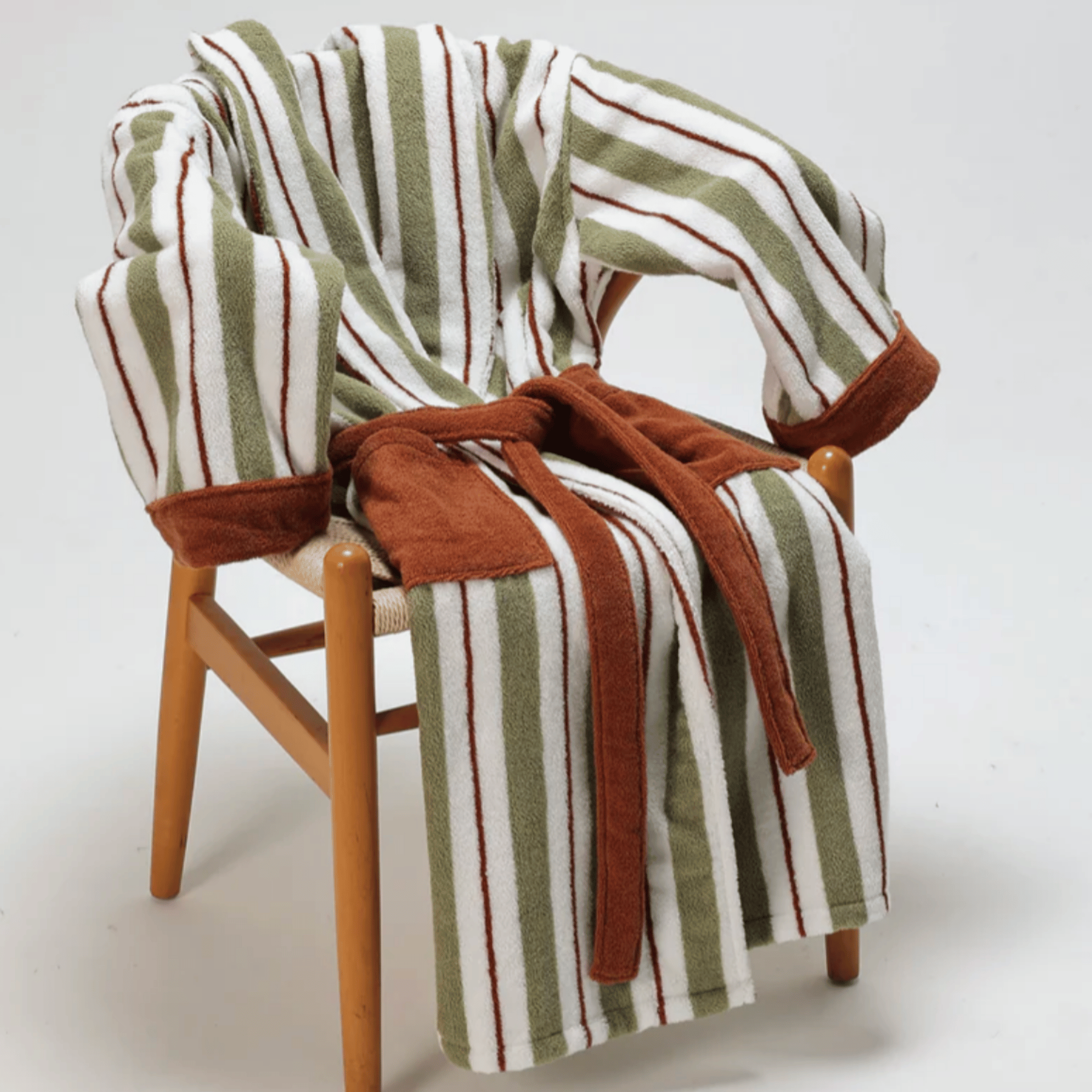 Mjuka Luxury Organic Cotton Bathrobe for Hotel Spa, Robes, Jacquard