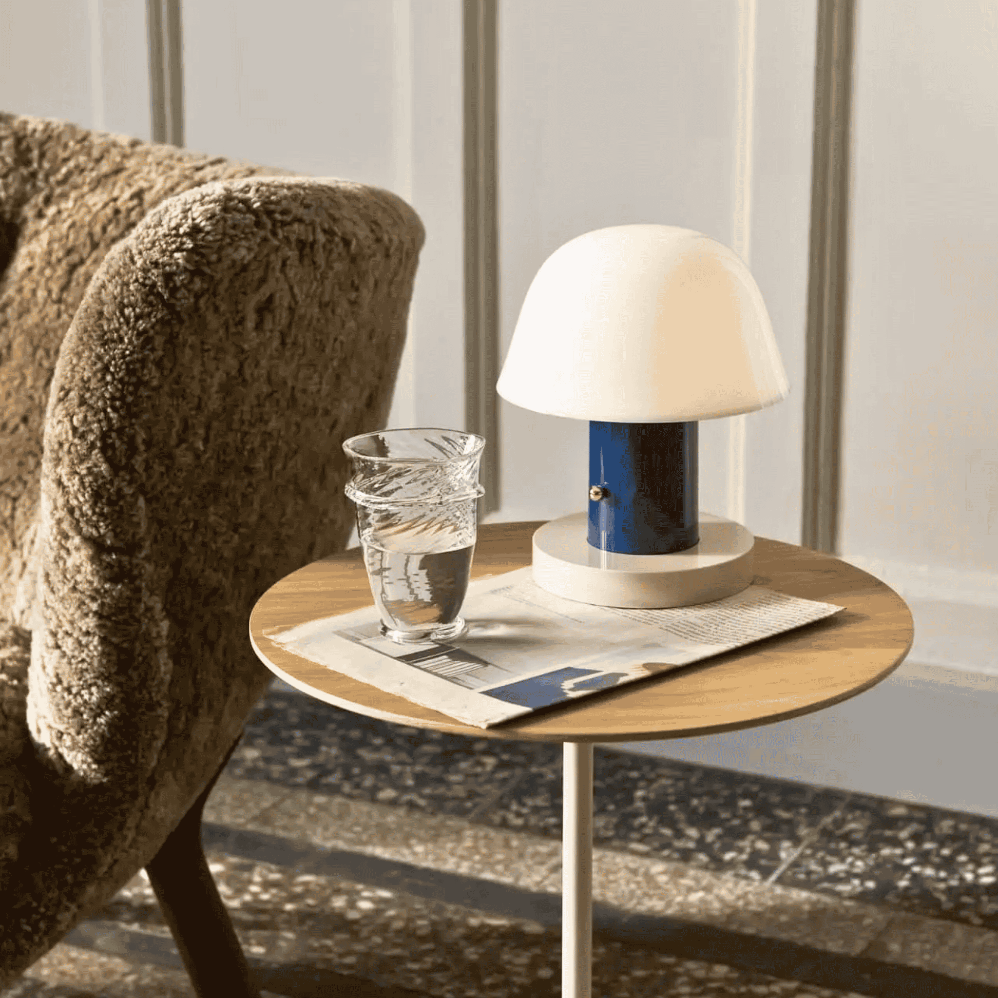 Shop Mykva Dimmable Mushroom LED Table Lamp Nordic, Lamps, USB