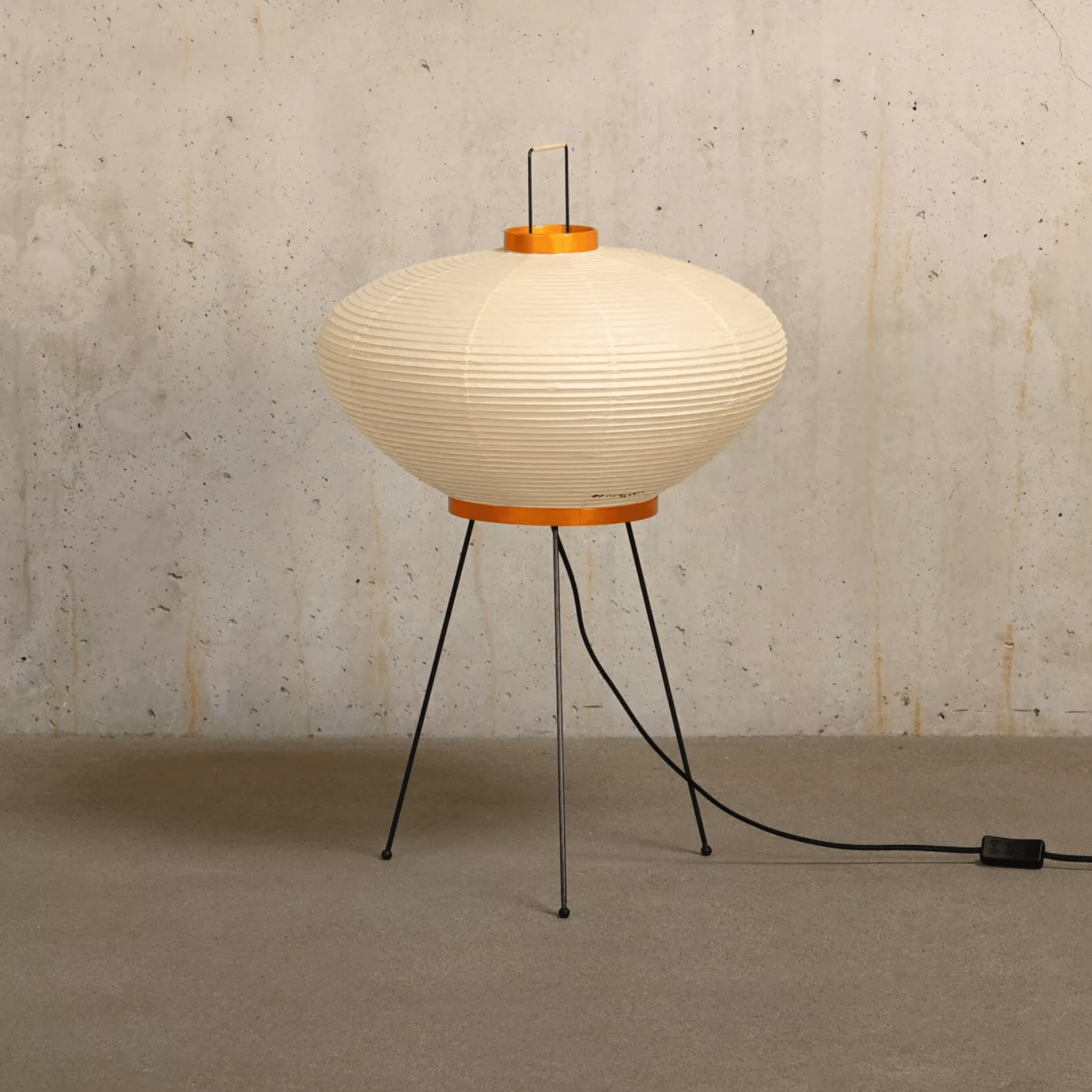 Artisan Rice Paper Floor Lamp for Ambient Light, Round Shape, Lamps, Papira Handcrafted