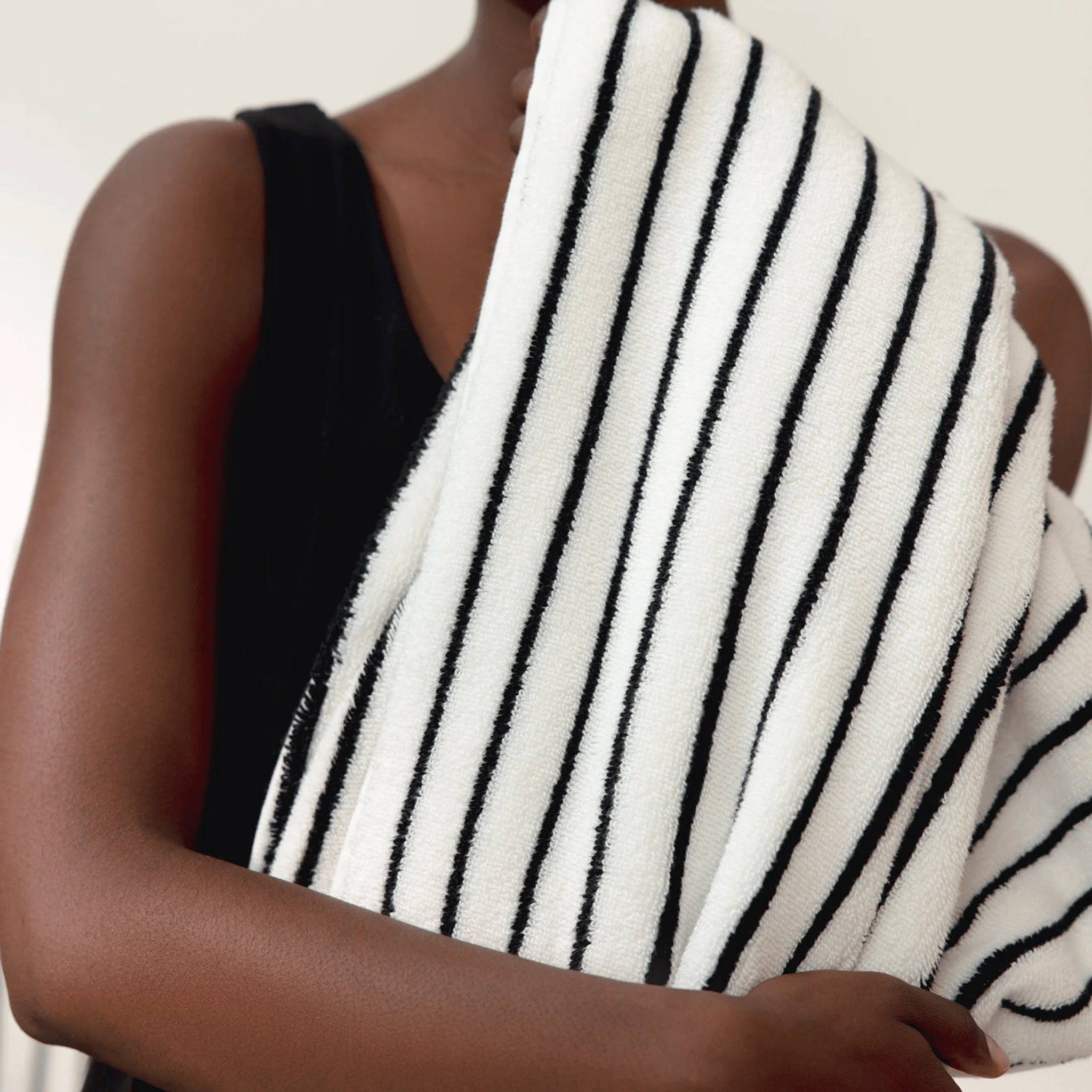 Soft Retro Stripe Cotton Towel — Face & Bath Set, Towels, Randvik Combed Striped