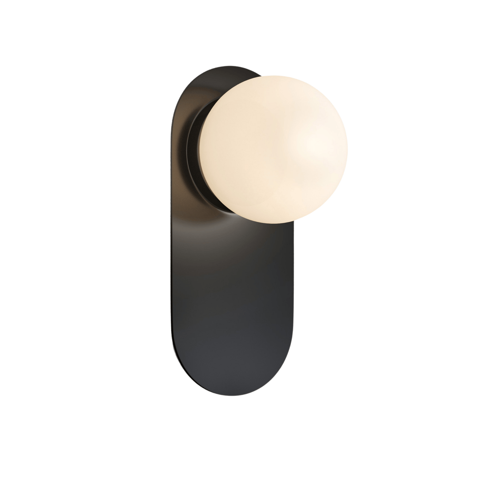 Ringa Frosted Glass LED Wall Sconce Black or Gold, Light Fixtures, Modern