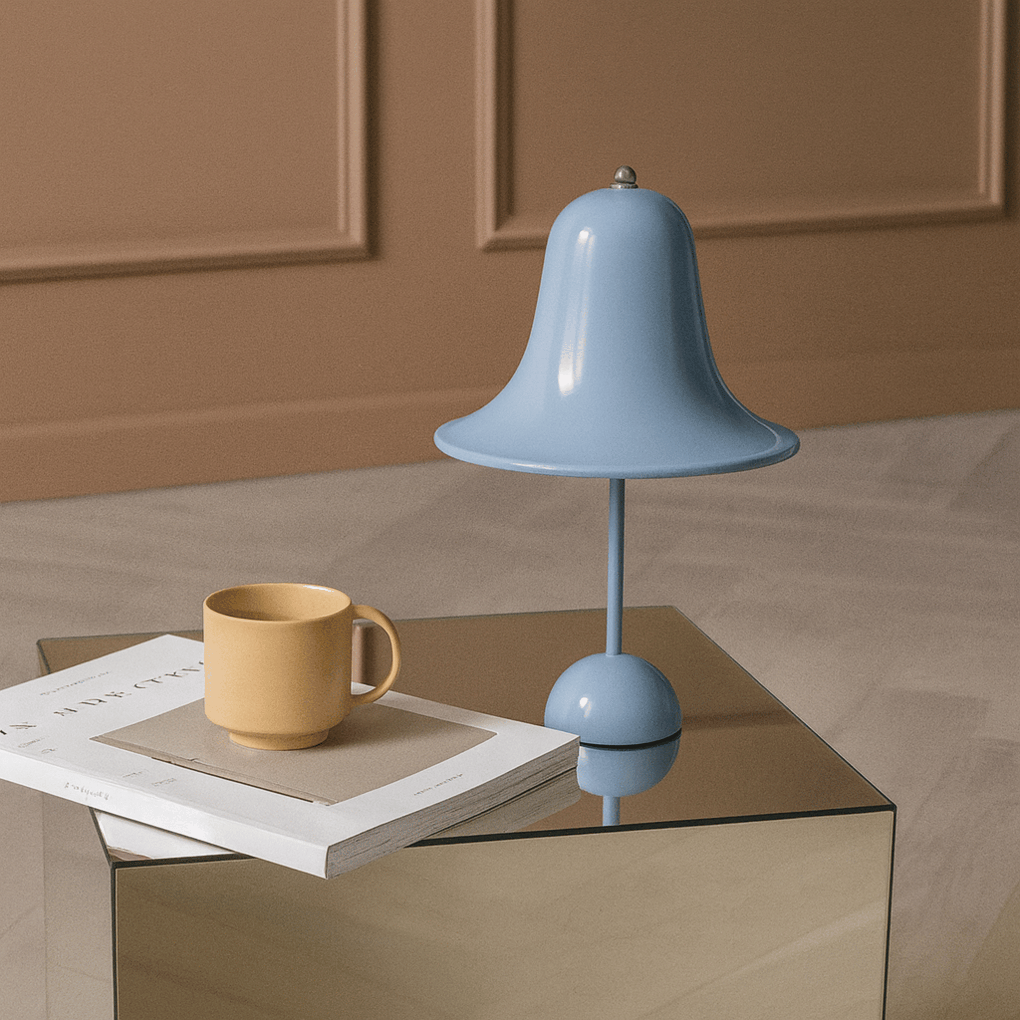 Cordless LED Table Lamp with Touch Dimmer | Skonne, Blue, Lamps, Ringla Rechargeable