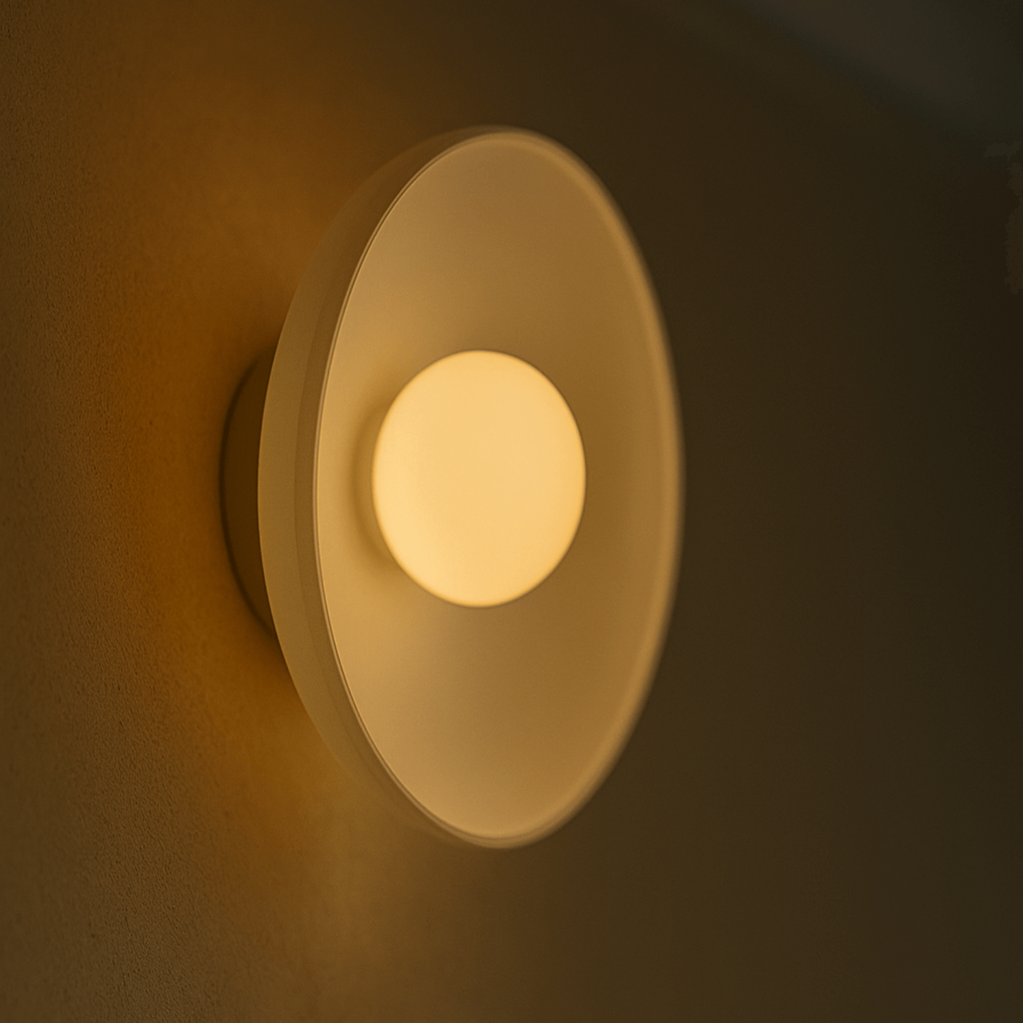 Rolys French Glass Wall Sconce for Ambient Lighting, White, Light Fixtures, Stained