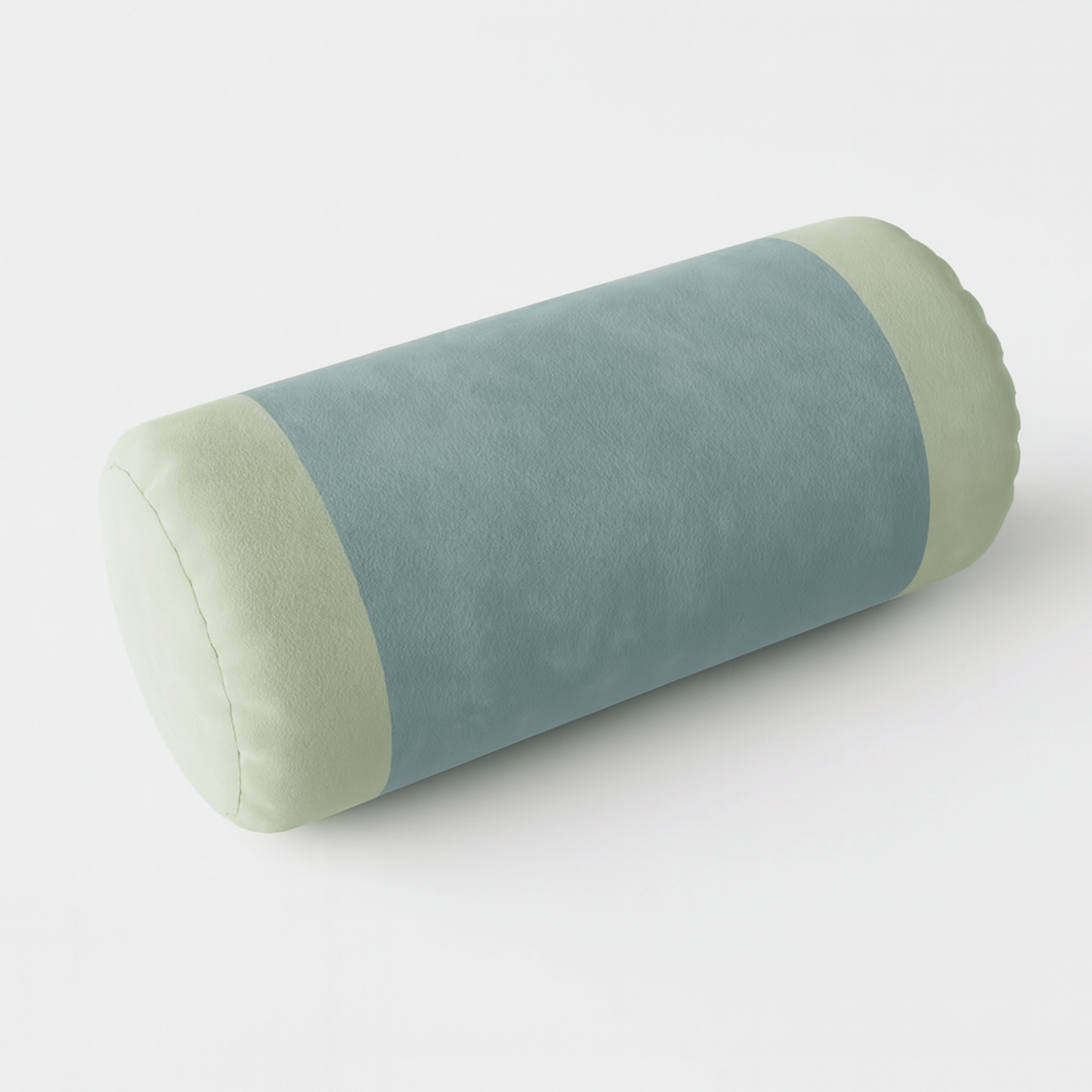 Rulla Velvet Neck Roll Pillow for Bed or Sofa, Turquoise, Throw Pillows, Bolster with Support