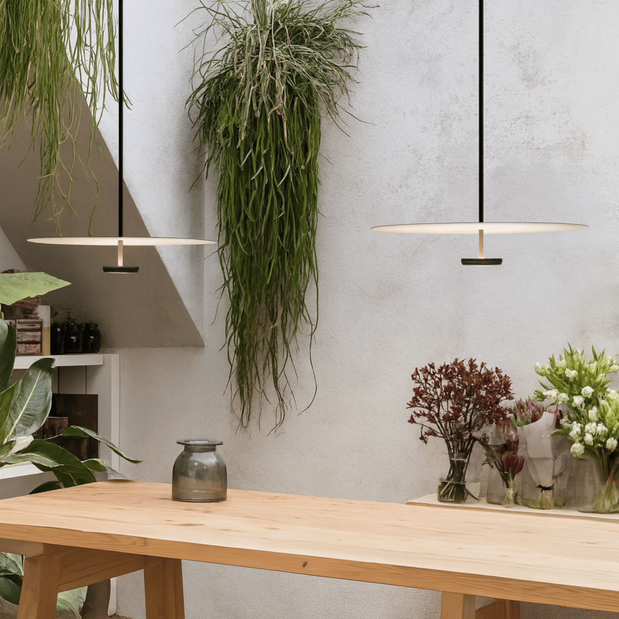 Skiva Scandinavian Saucer Pendant Light for Dining, Large, Ceiling Fixtures, Nordic LED