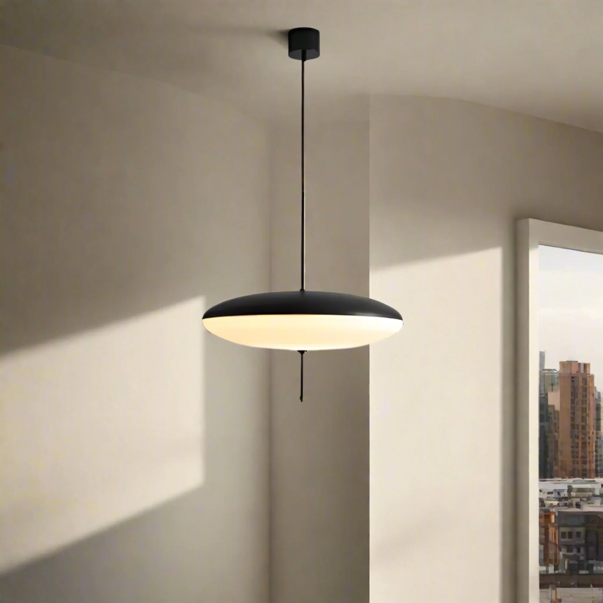 Skiva Nordic LED Ceiling Pendant Light for Dining Room, DIA 19.6’’ (50cm), Fixtures, Saucer