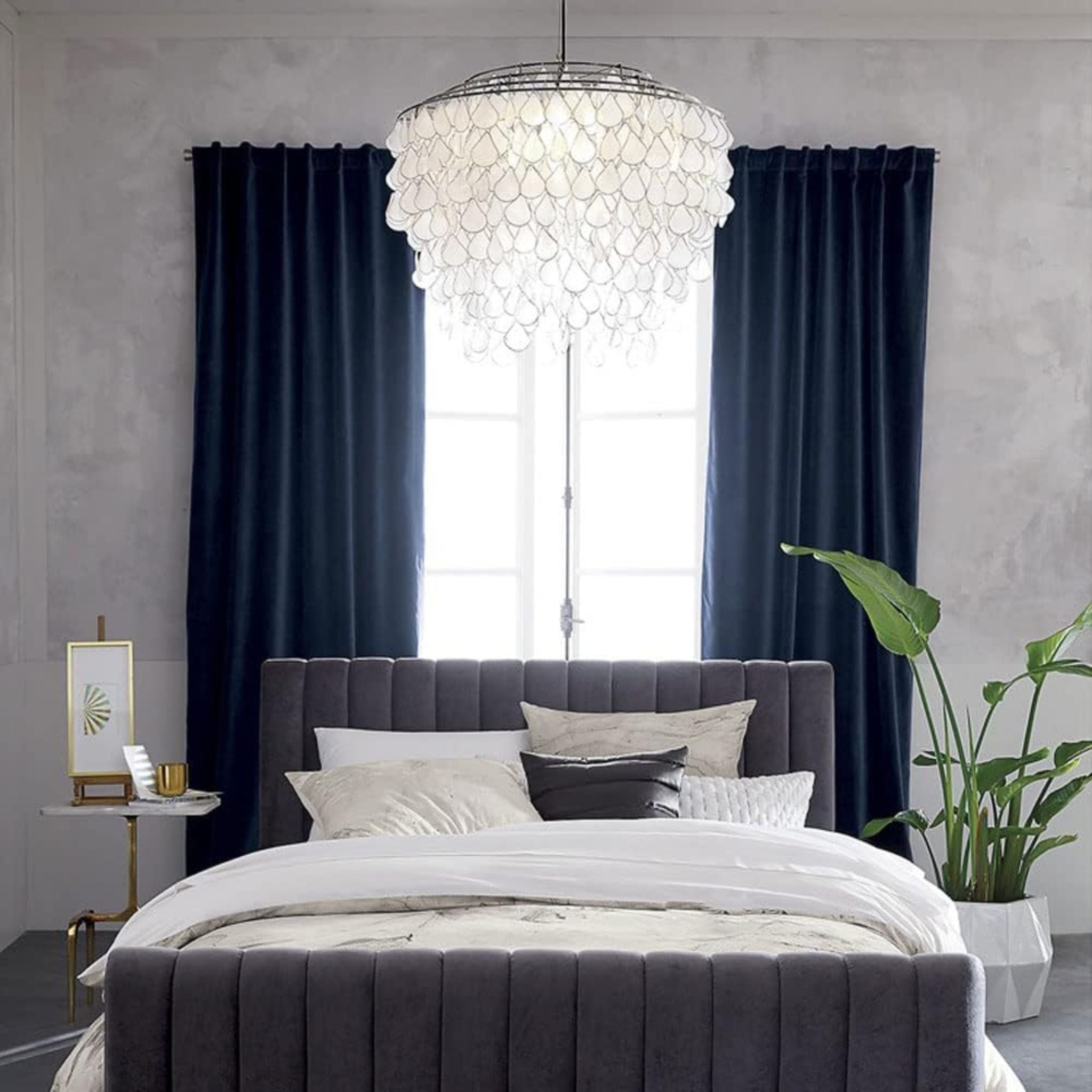 Skjelva Shell Chandelier Nordic Retro Pendant Light, Chandeliers