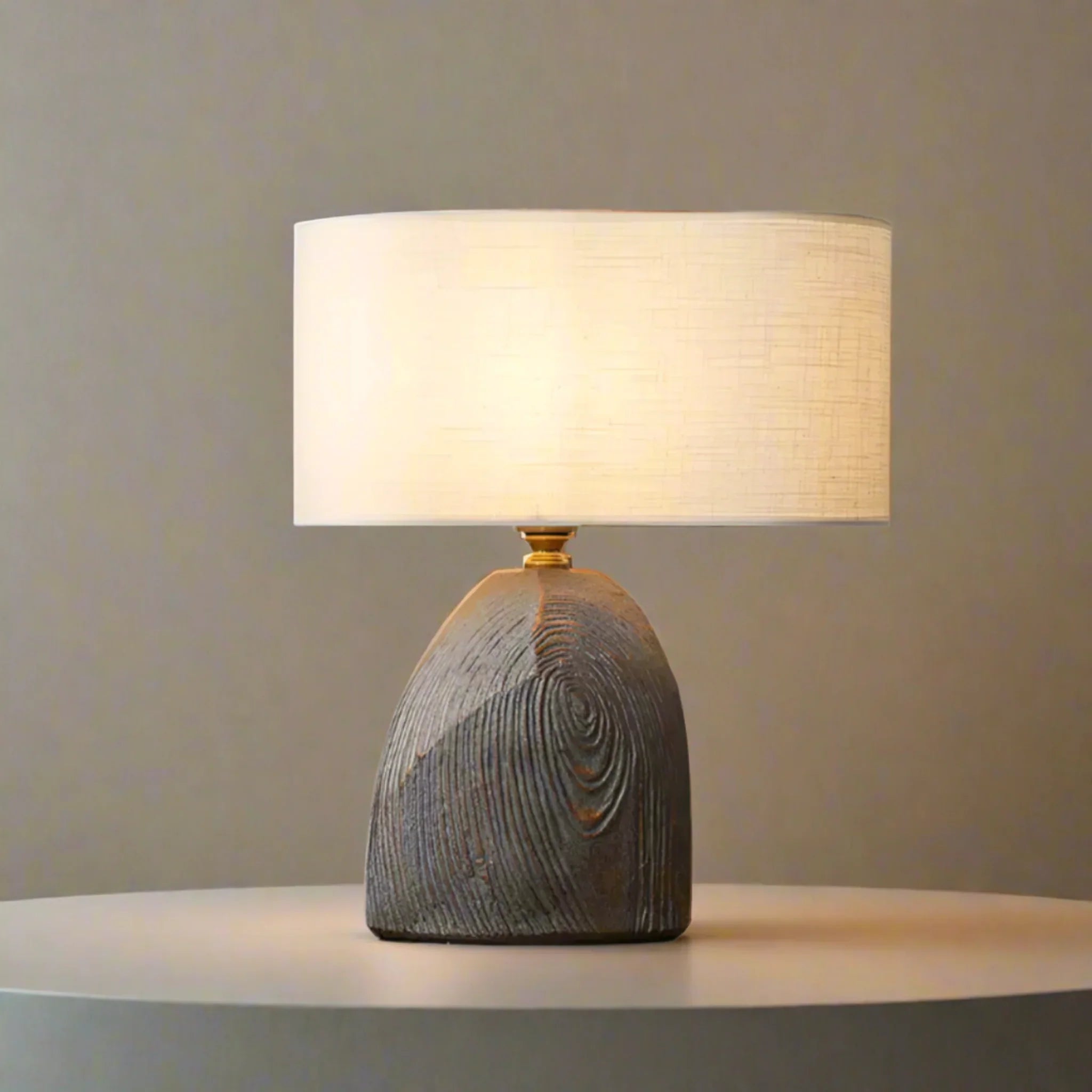 Vintage Resin Tree Stump Table Lamp for Home Decor, Lamps, Skogvar LED