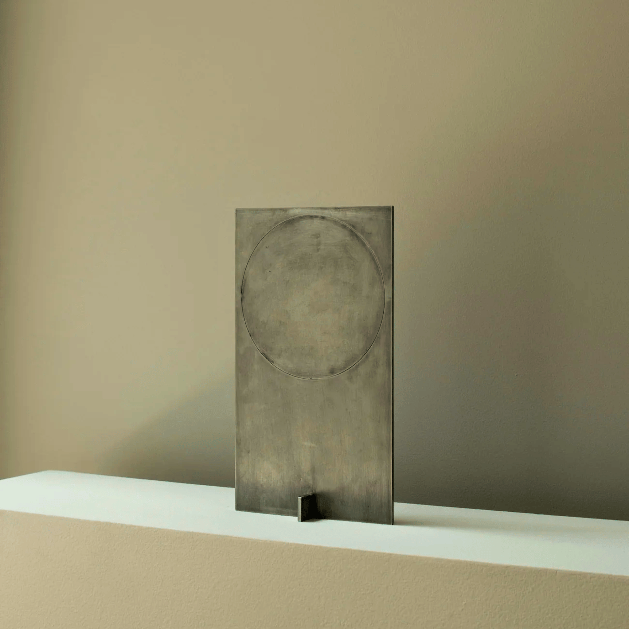 Solring Sculptural Silver Table Lamp with Warm Glow, Lamps, Modern Sunset