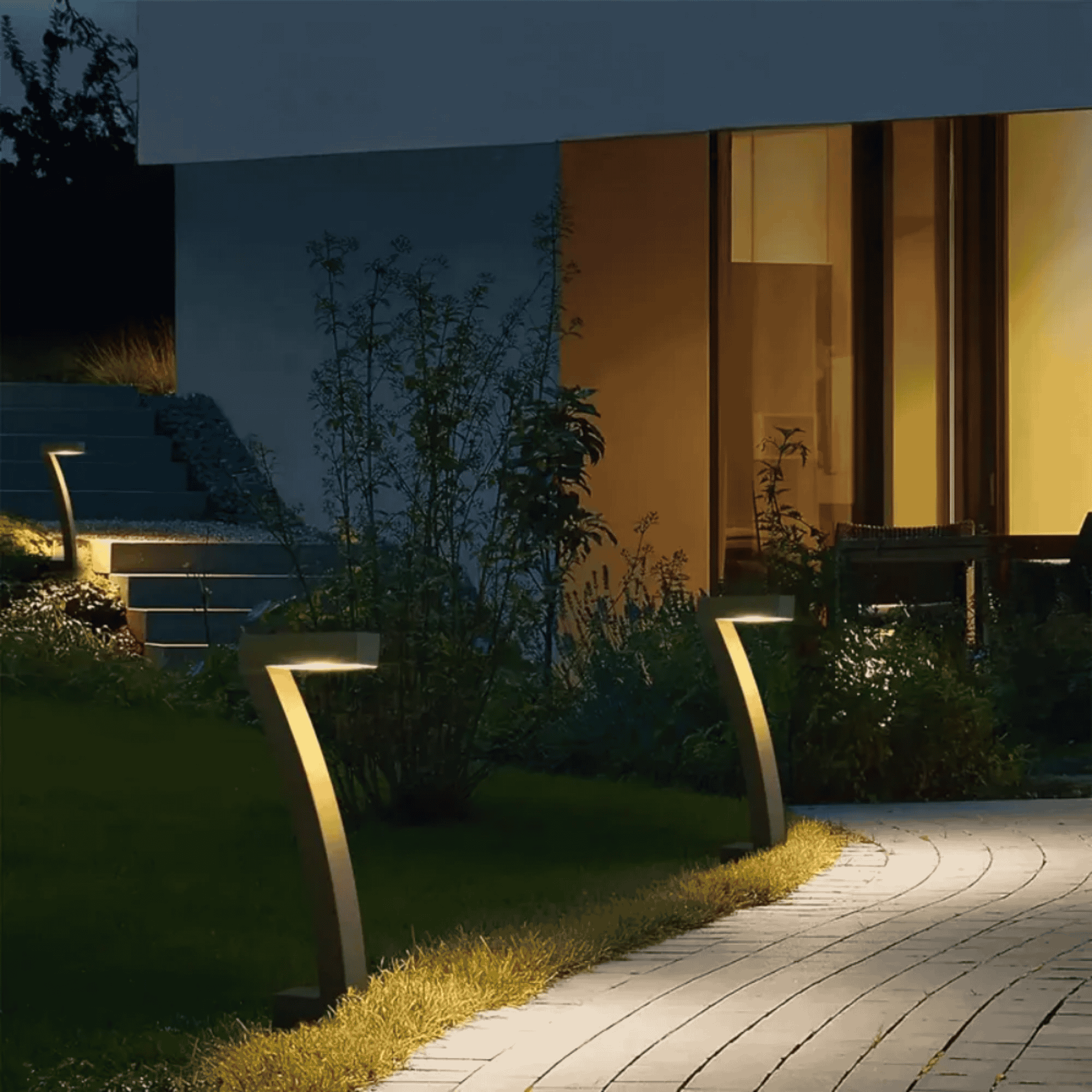 Solsti Solar Garden Path Lights Outdoor Warm White, Landscape Pathway Lighting, 2700K