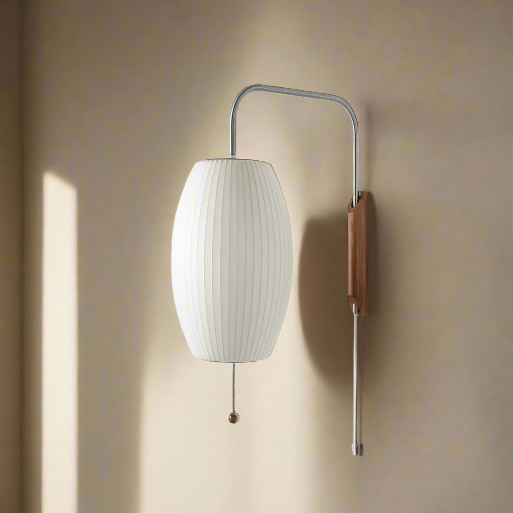 Solvei Silk Wall Sconce — Nordic Minimalist Design, Ceiling Light Fixtures, Lamp for Bedroom