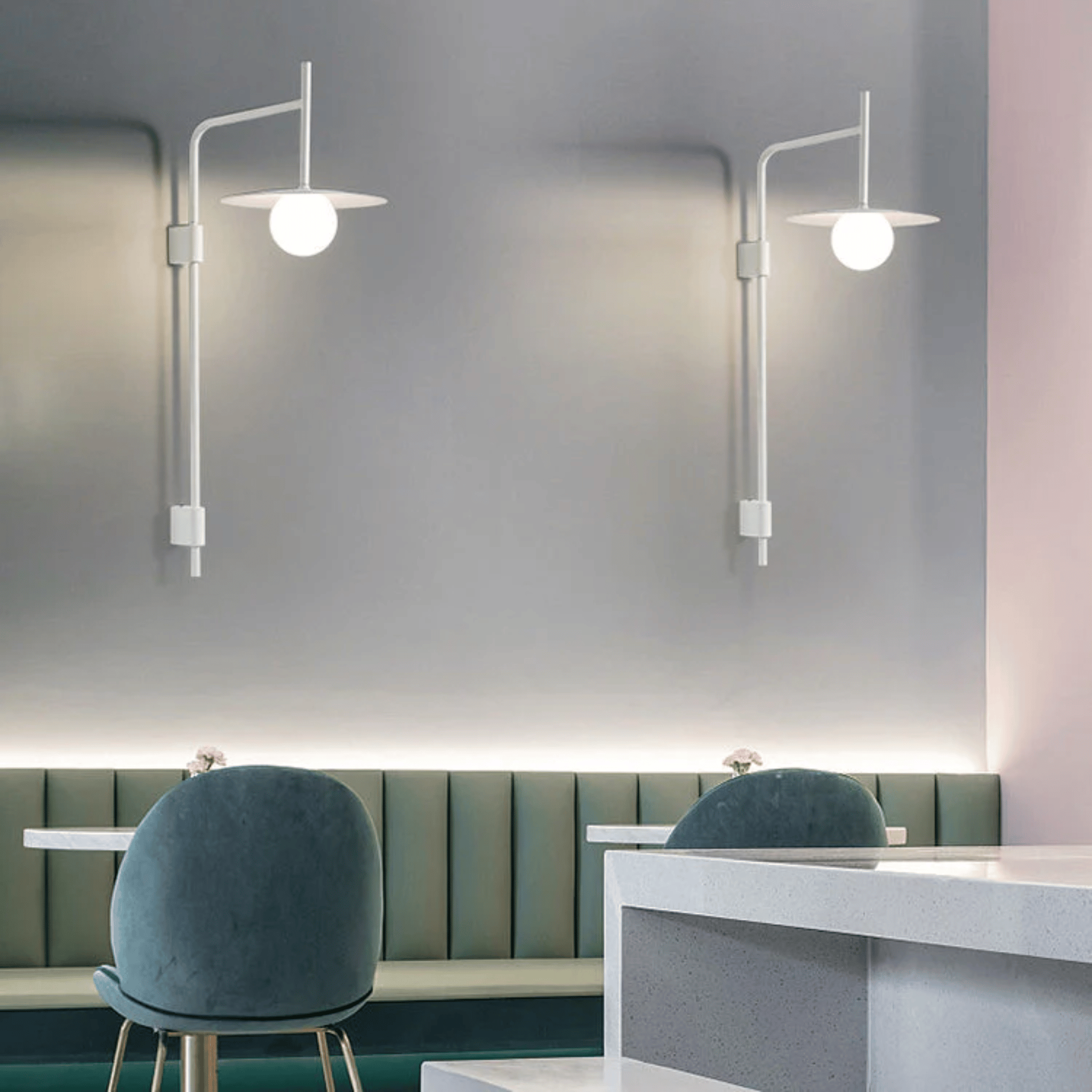 Nordic Dimmable LED Wall Sconce with Touch Dimmer, Light Fixtures, Solvik Frosted Glass