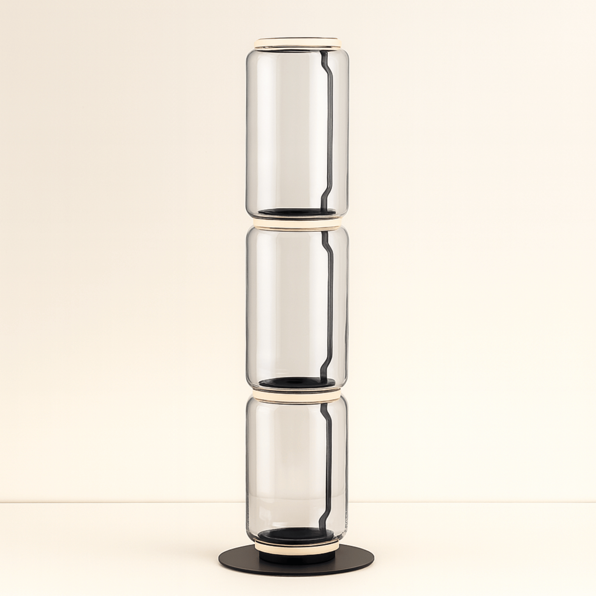 Hand-Blown Glass Column Floor Lamp - Skonne Design, Lamps, Stava Stacked
