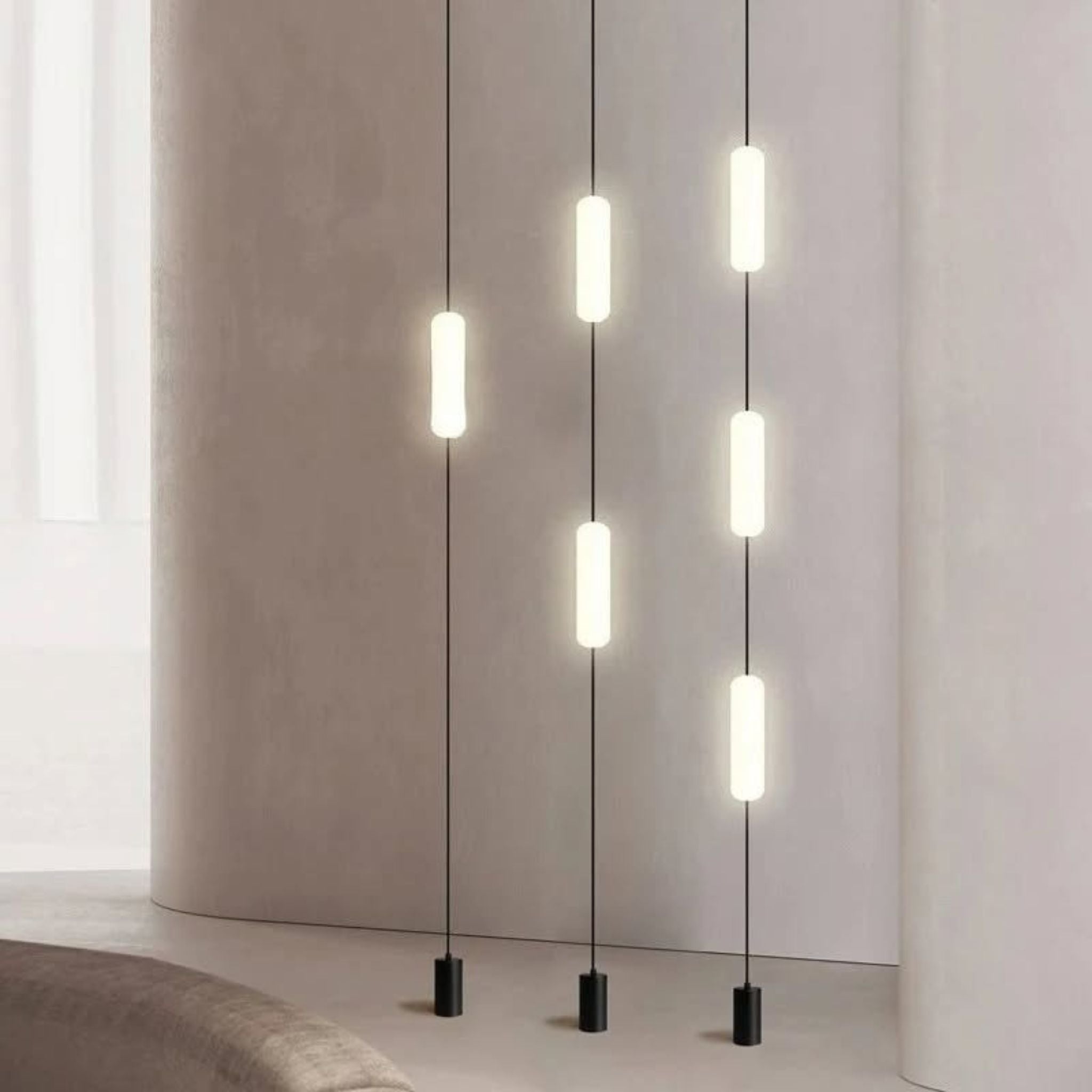 Stavlyn LED Floor-to-Ceiling Lamp Minimalist Nordic, Floor Lamps, Linear to Ceiling