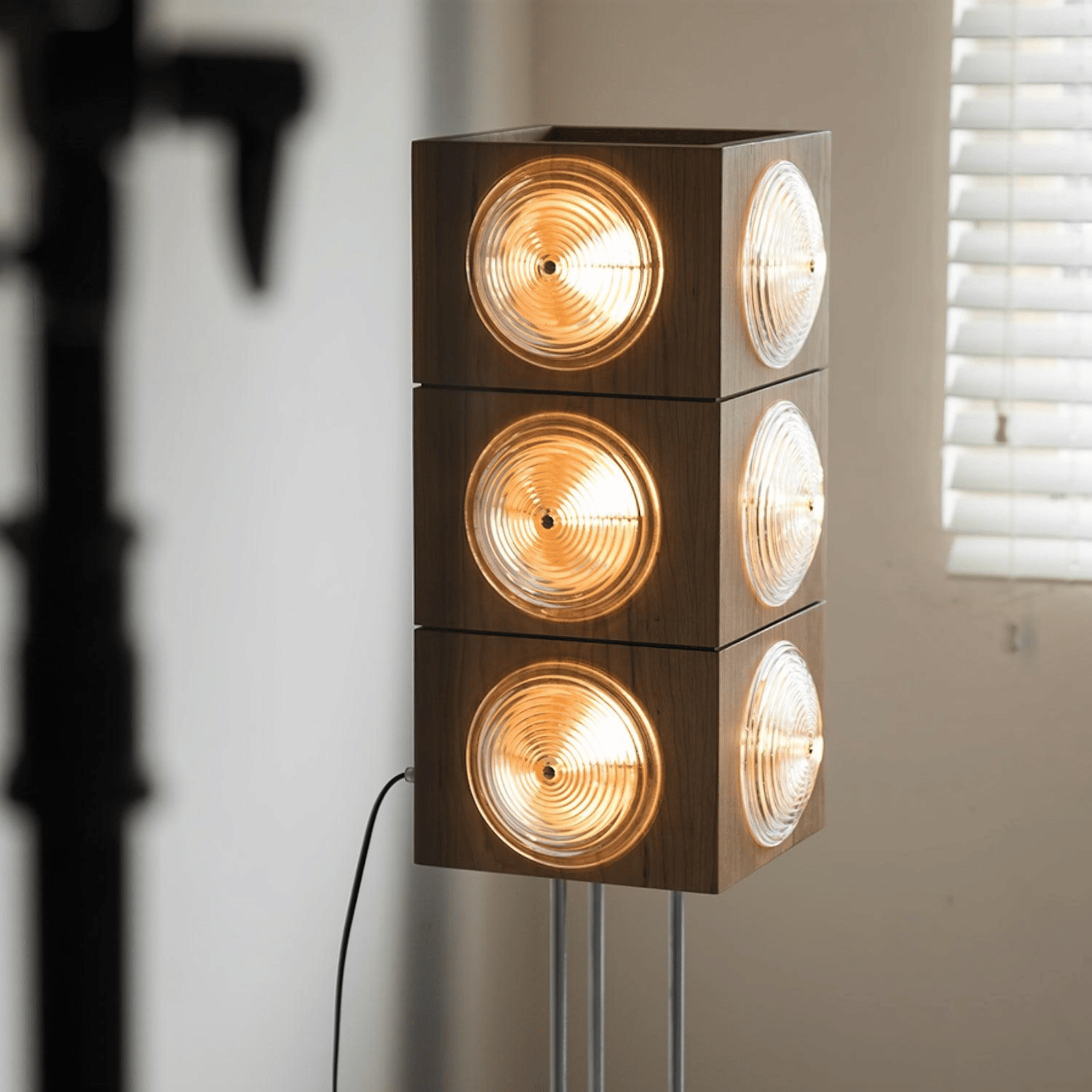 Stavra Dimmable Solid Wood Scandinavian Floor Lamp, Lamps, LED Architectural