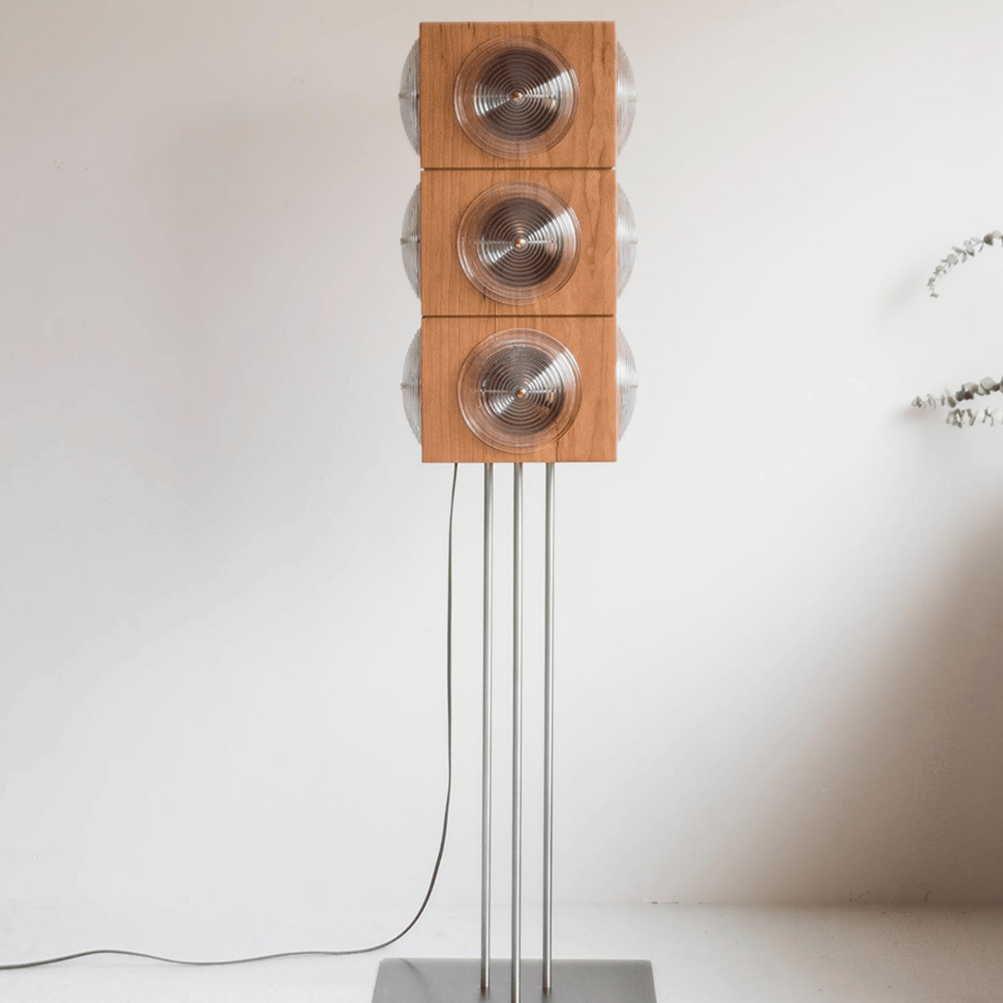 Stavra Dimmable Solid Wood Scandinavian Floor Lamp, Large / Warm Light, Lamps, LED Architectural