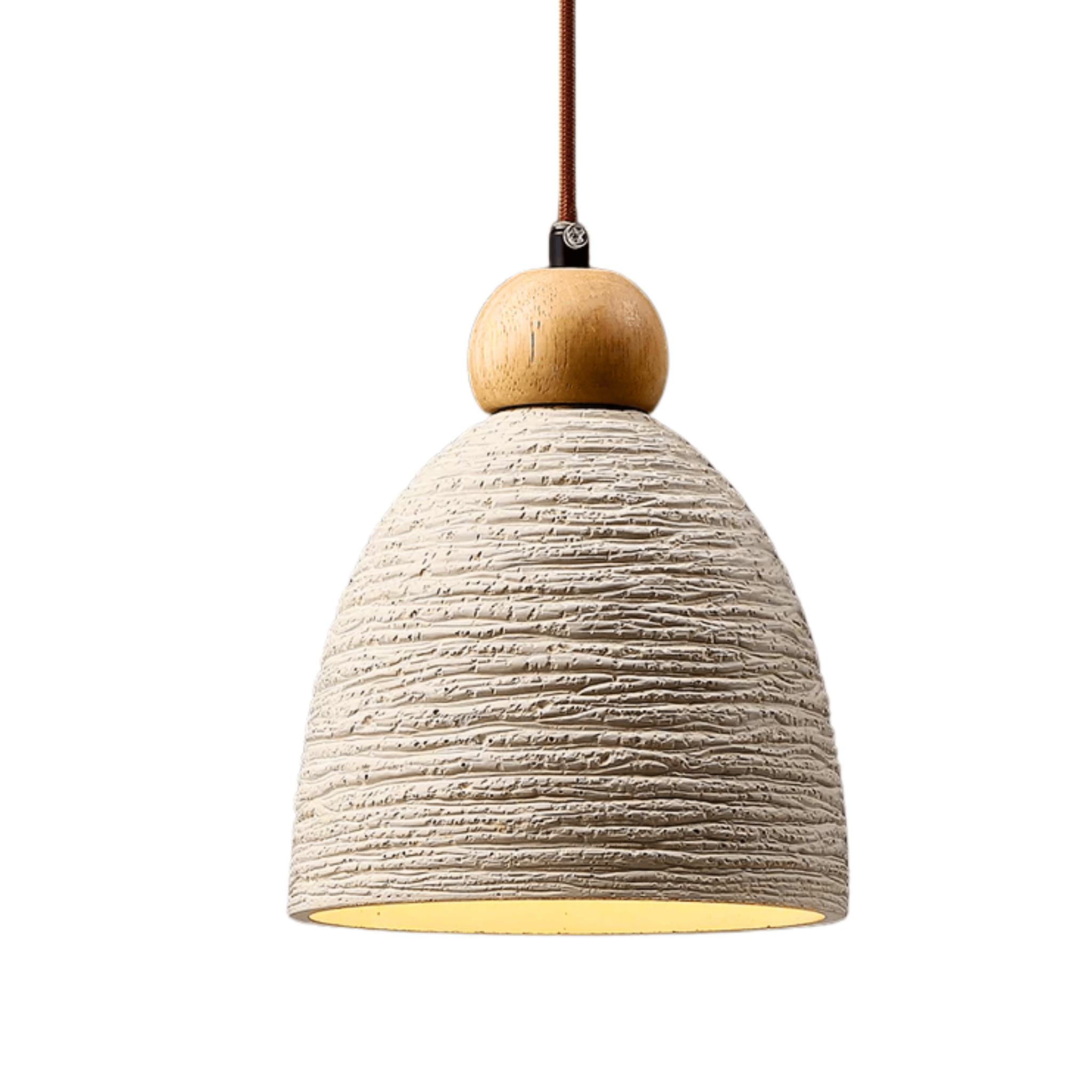 Microcement Ceiling Pendant Light — Nordic Design, Fixtures, Steina Raw Industrial