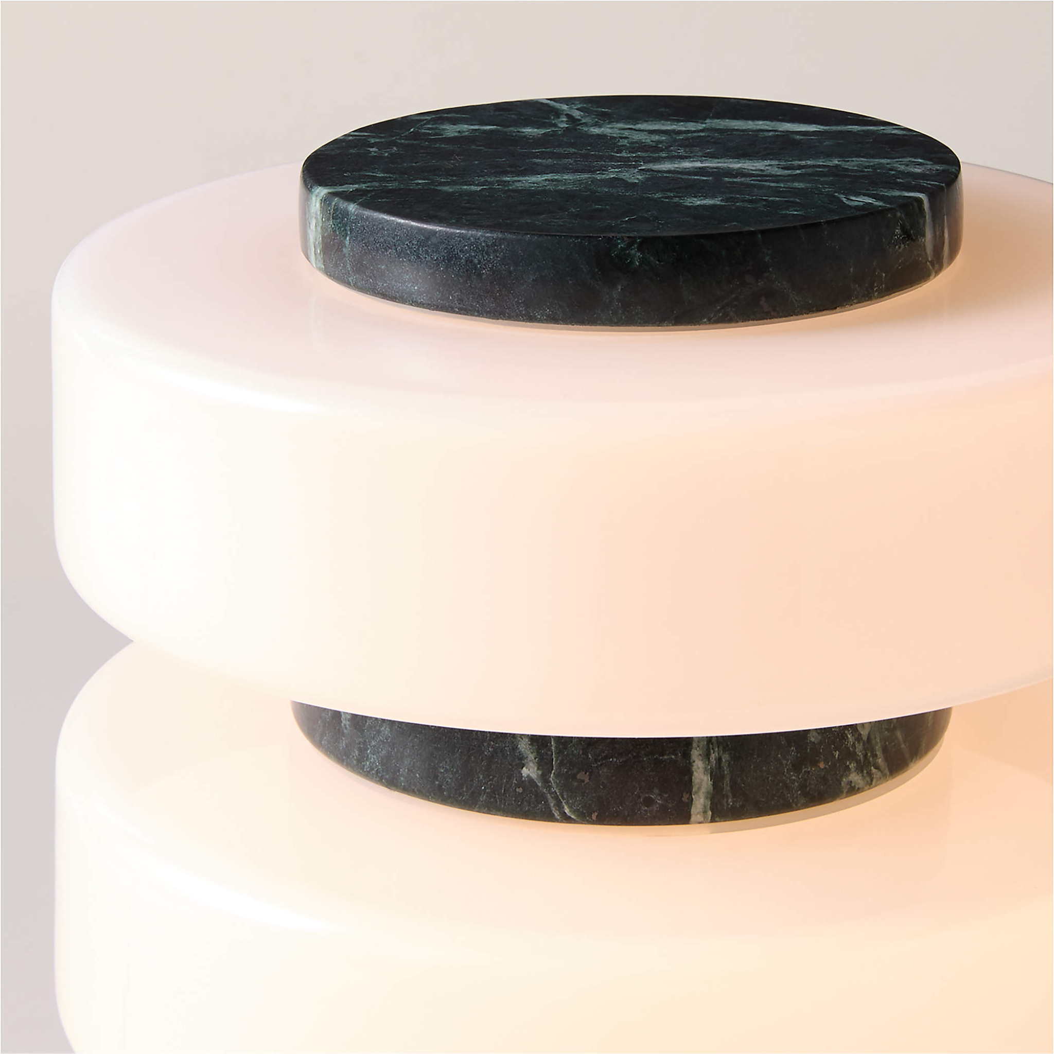 Stacked Green Marble Table Lamp for Modern Interiors, Lamps, Steina Nordic