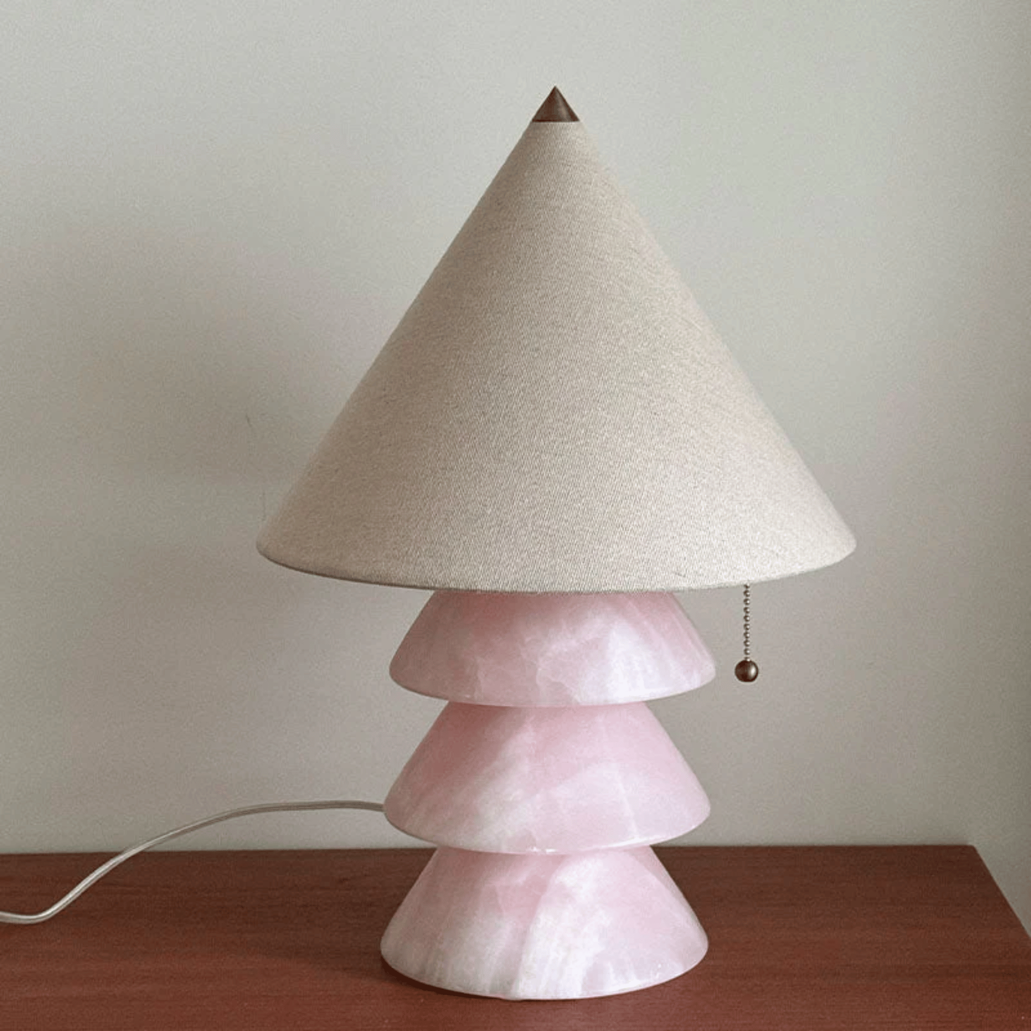 Marble Jade Table Lamp Sculptural Nordic Design, Lamps, Steinglo