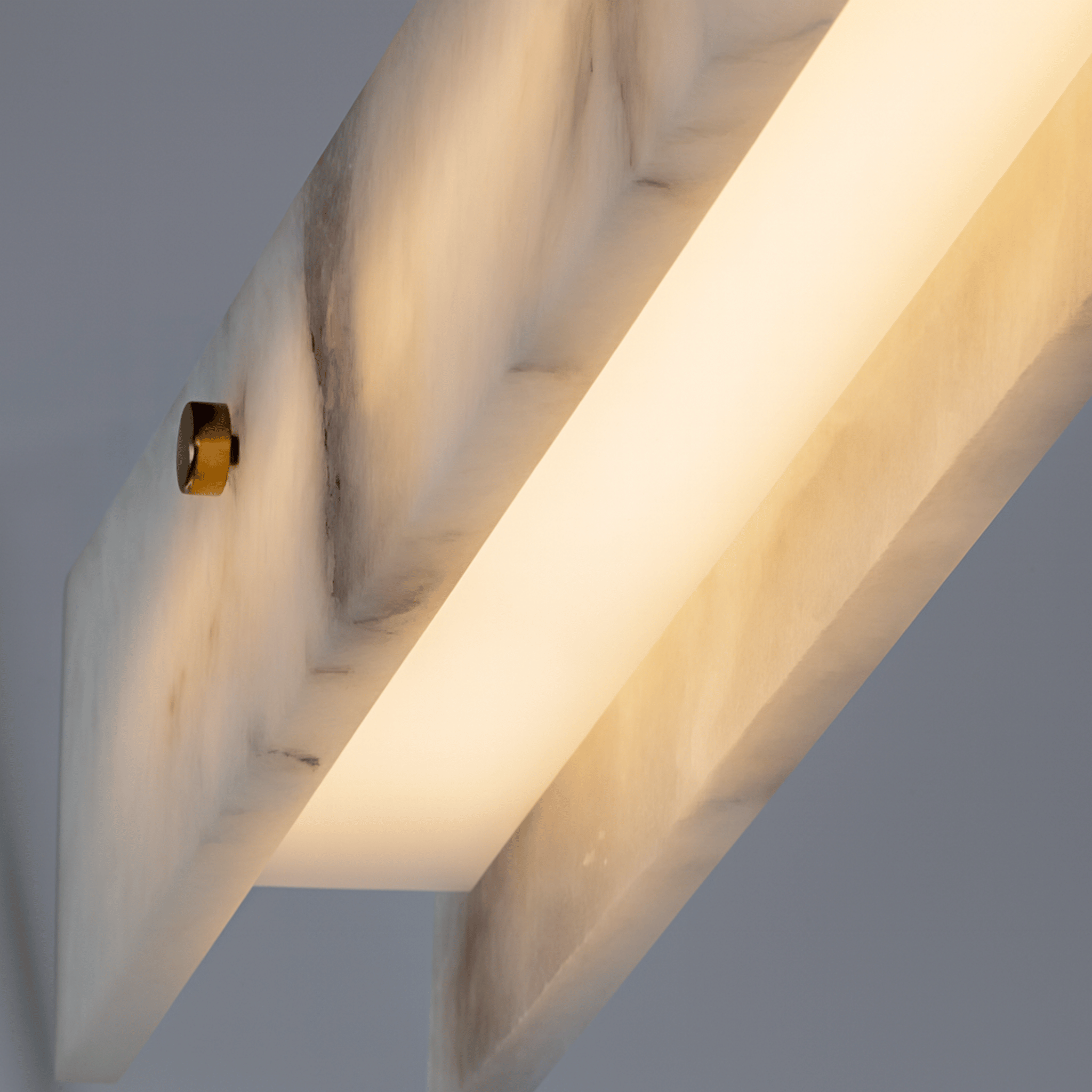 Steinna Marble Linear Chandelier 3 Sizes Available, Ceiling Light Fixtures, Pendant for Dining Room