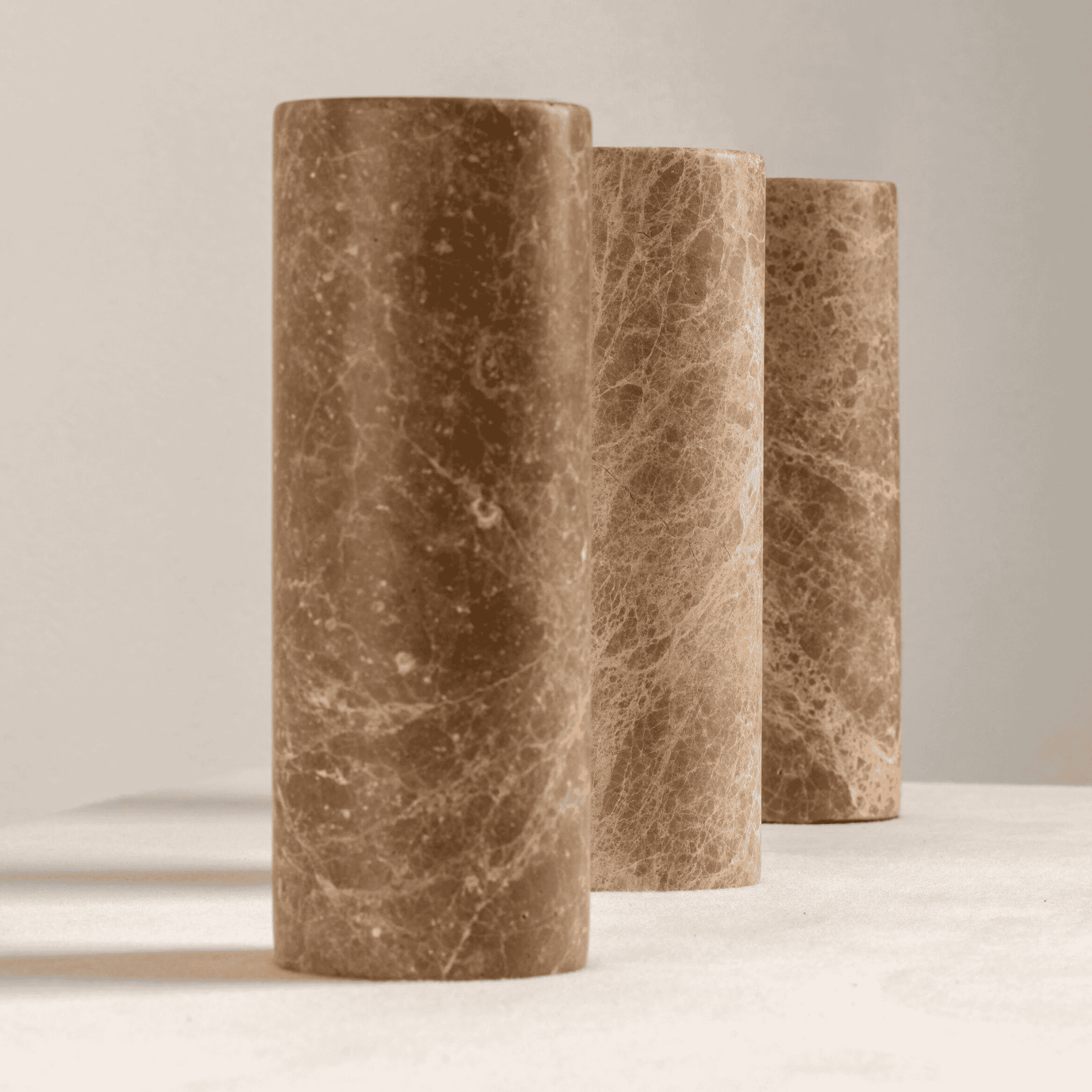 Natural Marble Table Lamp with Linen Shade | Skonne, Lamps, Steiva Nordic Style