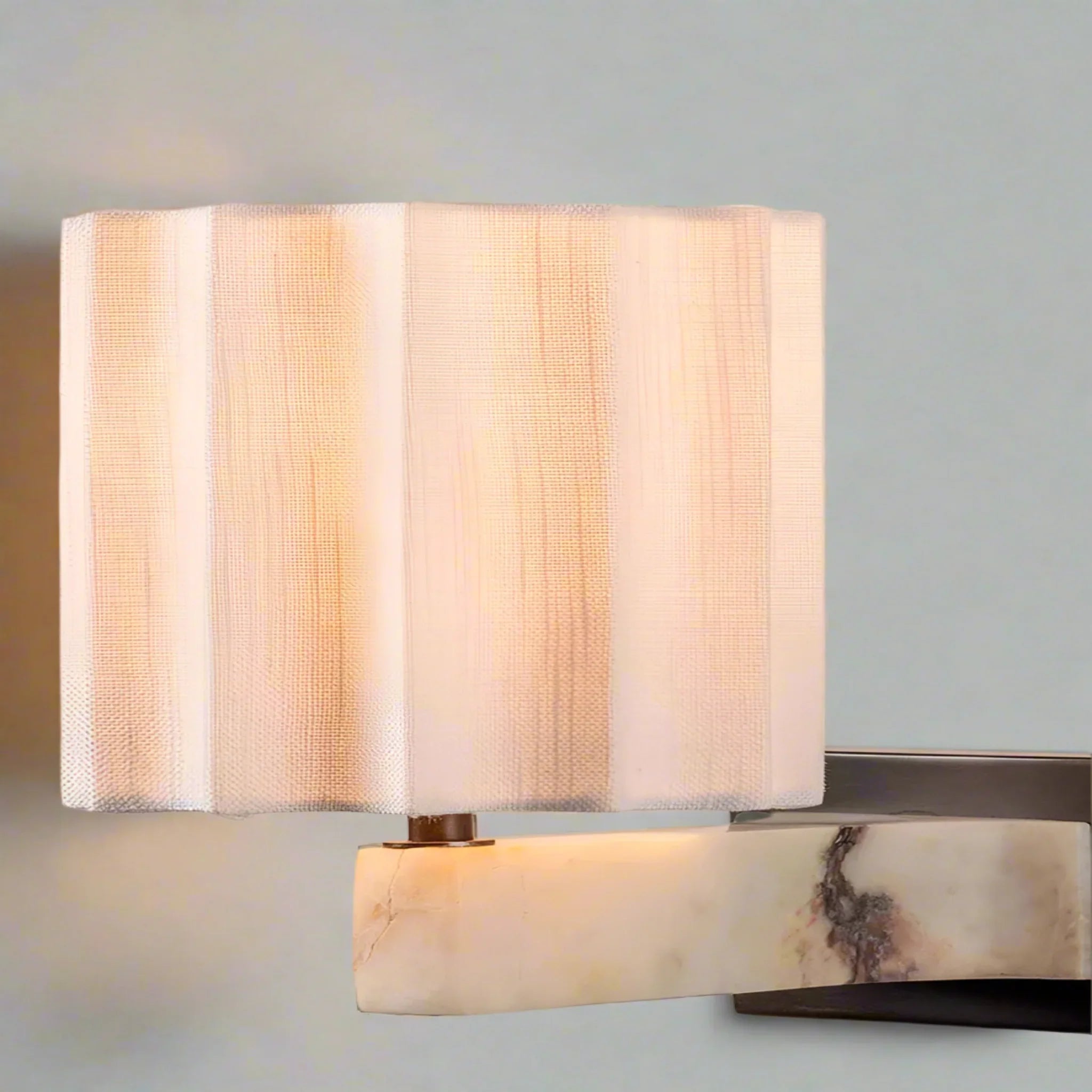 Handcrafted Natural Marble Wall Lamp Warm LED Glow, Light Fixtures, Stenglod Nordic Design