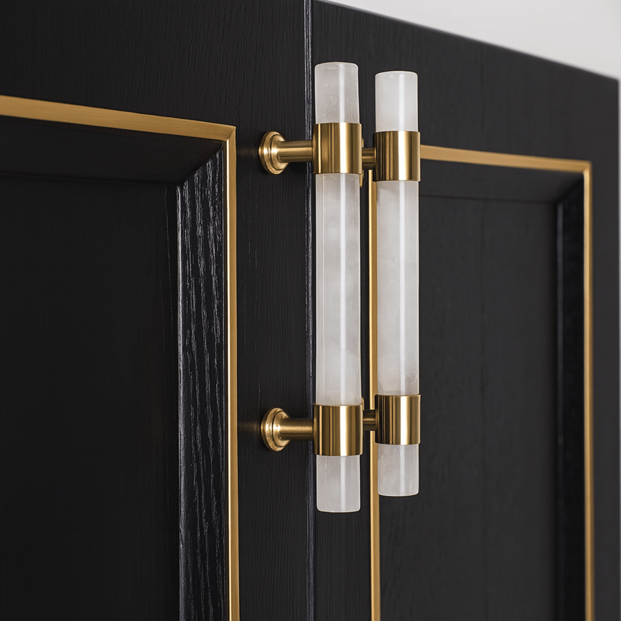 Marble Brass Cabinet Pulls — Natural Stone Hardware, Knobs & Handles, Stenvei