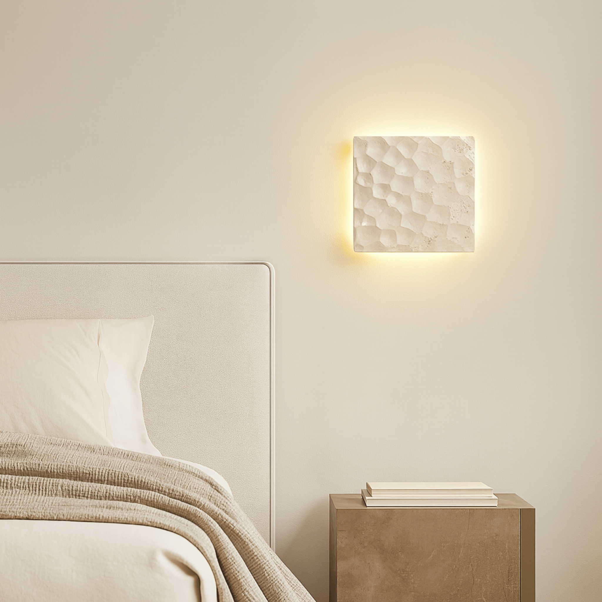 Natural Travertine LED Wall Lamp - IP65 Waterproof, Landscape Pathway Lighting, Stenvei Stone Outdoor Sconce