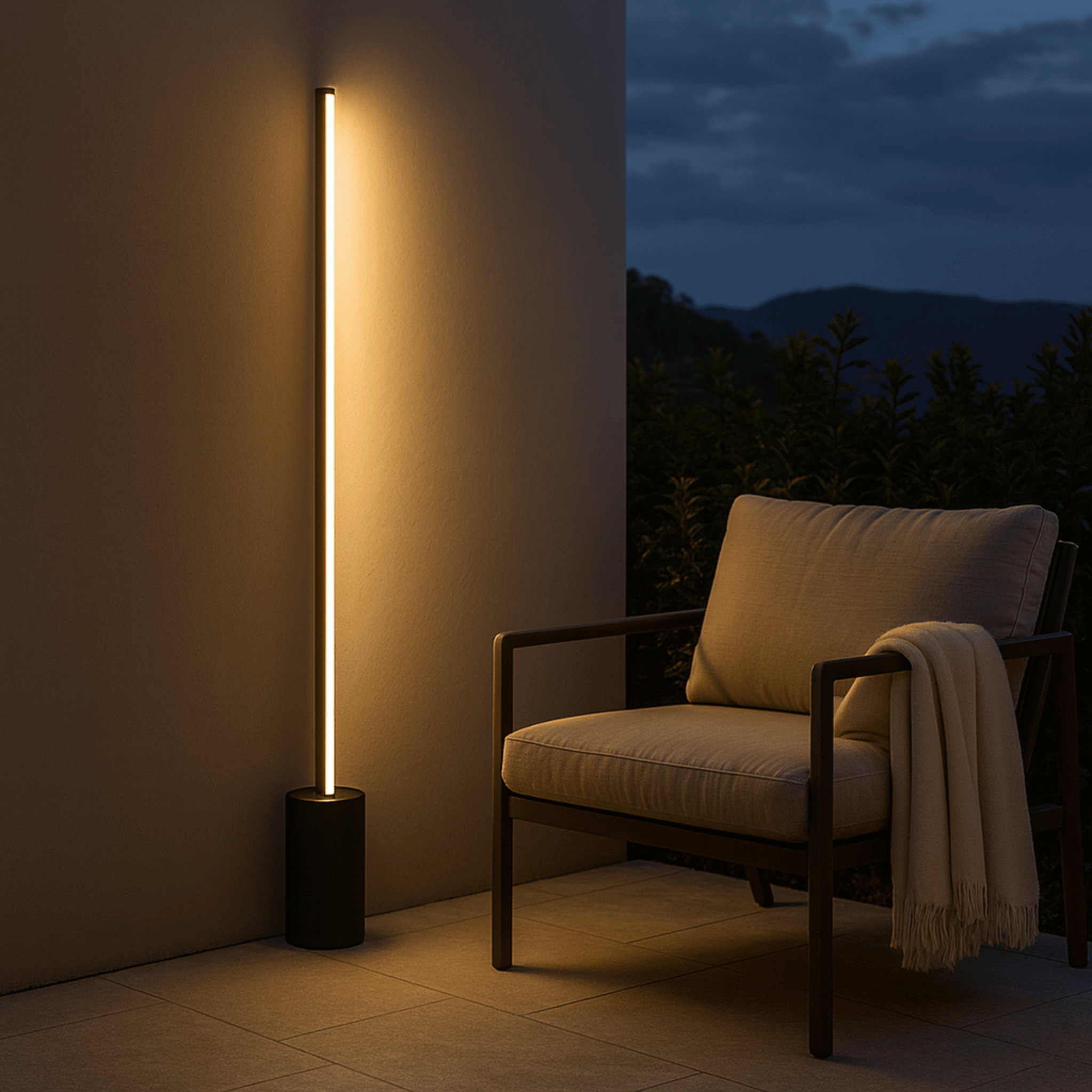 LED Outdoor Path Post Light – IP65 Waterproof Lamp, Warm White / 29.5’’, Landscape Pathway Lighting, Stiglys Garden