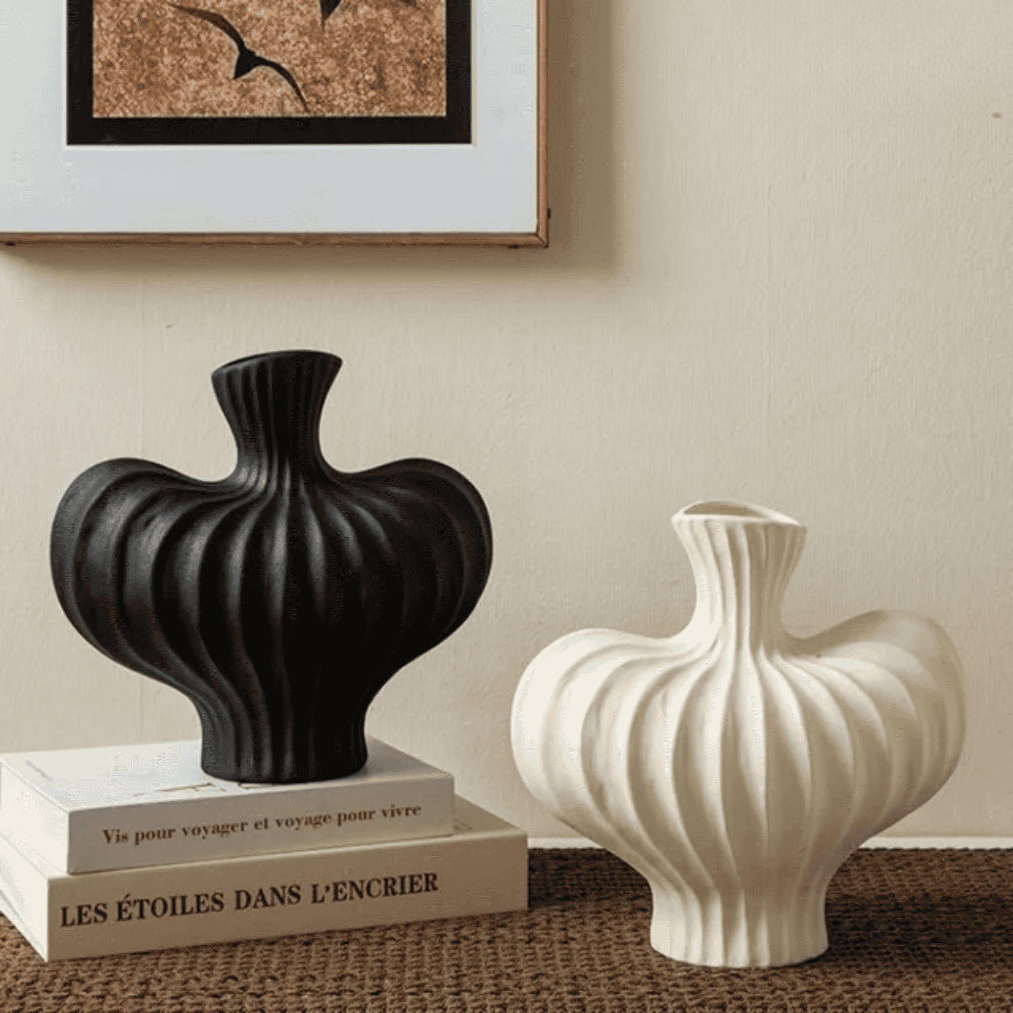 Stilla Ceramic-Look Vase – Modern Minimalist Decor, Vases, Tabletop