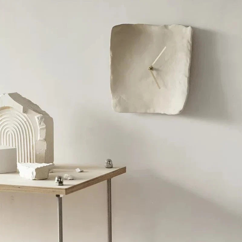 Stilla Handmade Resin Wall Clock Silent Minimalist, Clocks, Nordic