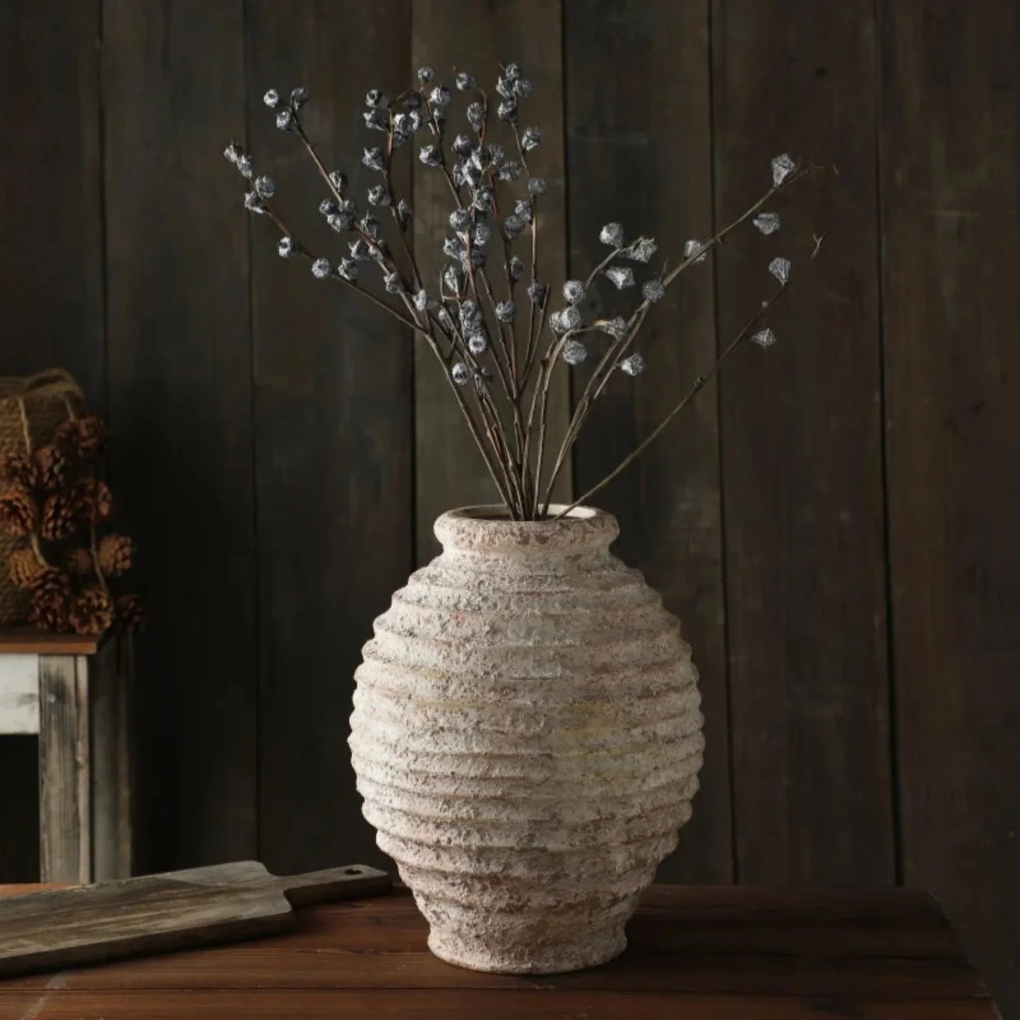 Stille Ceramic Vase — Rustic Handmade Earth Tones, Large, Vases, Tone