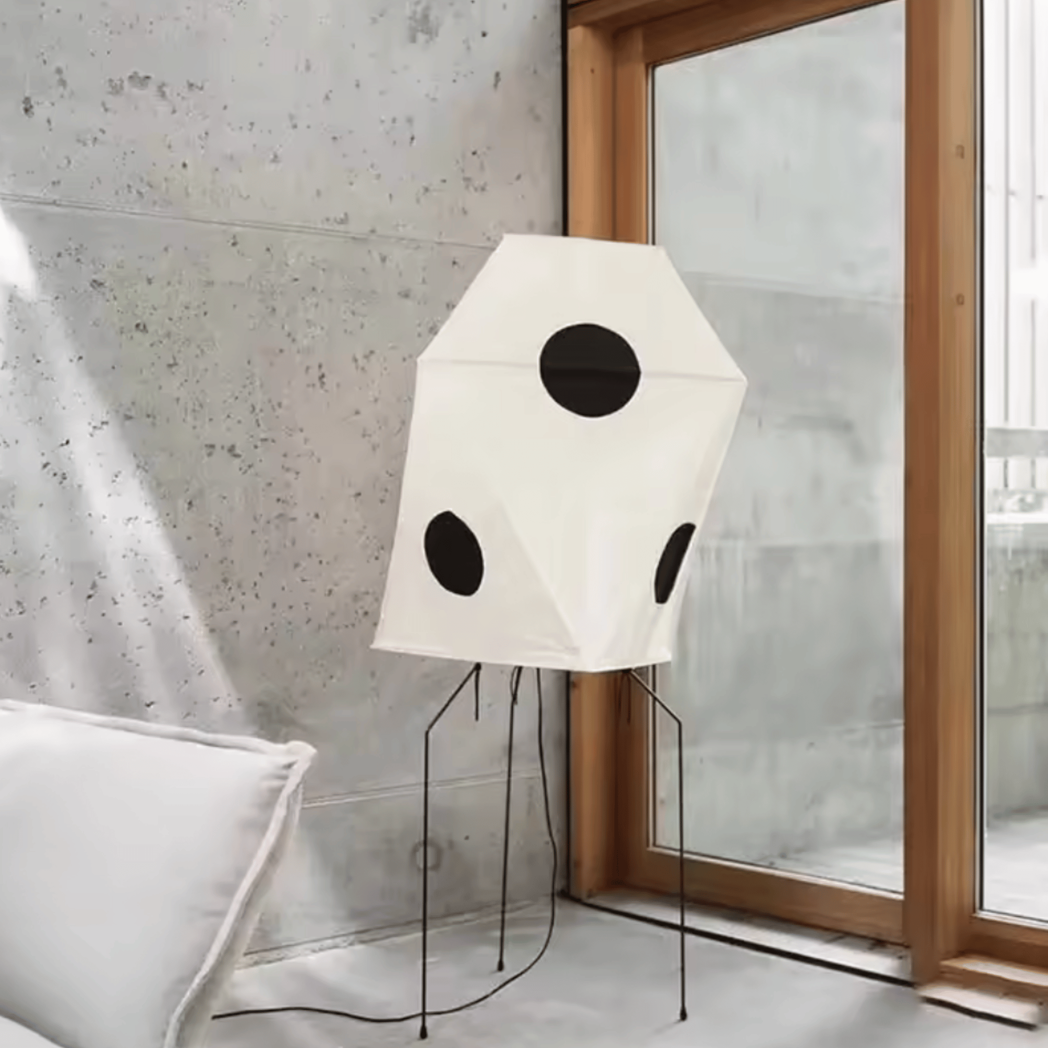 Stillvei Rice Paper Floor Lamp Wabi-Sabi Style, Lamps, 57in