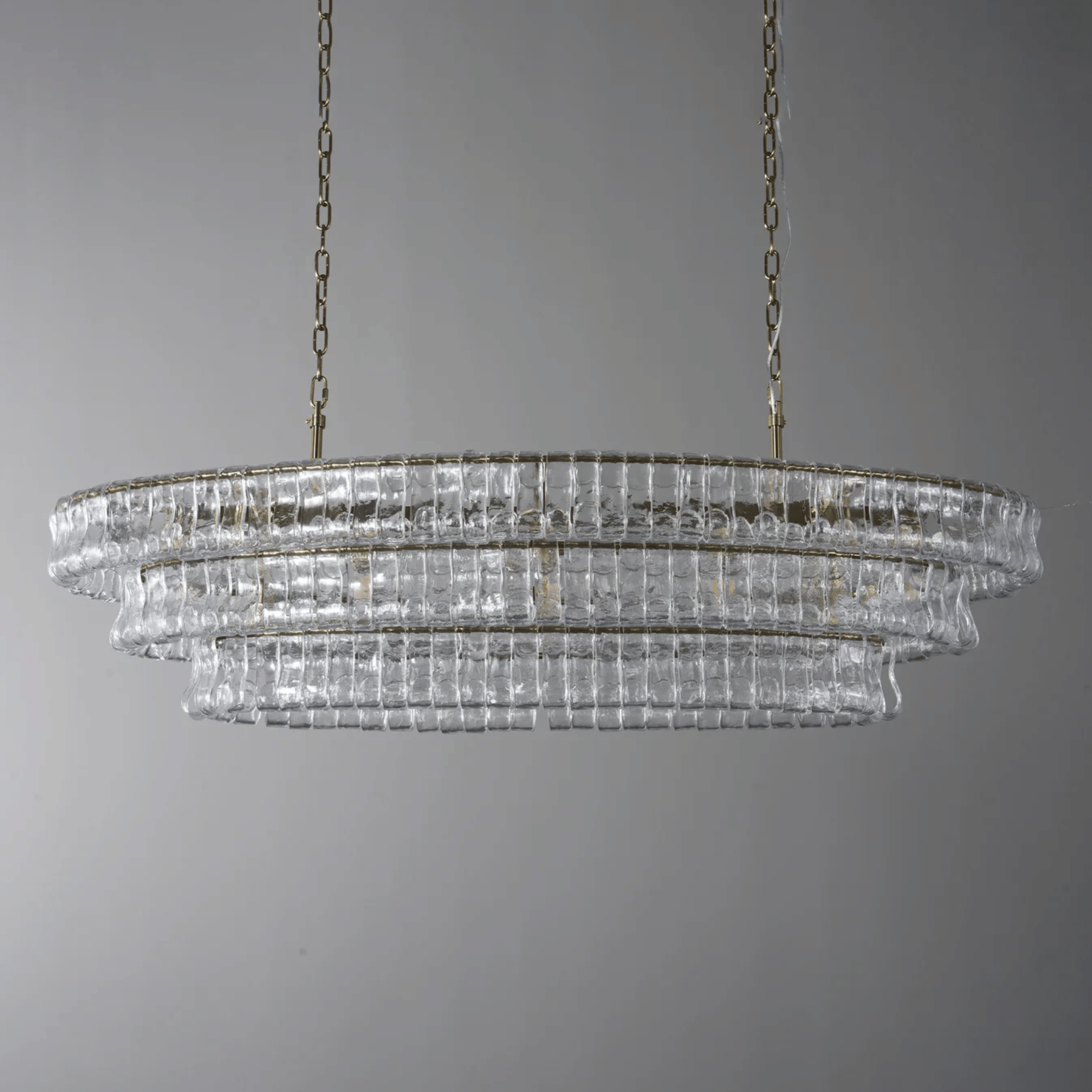Stjerna Vintage Clear Glass Chandelier Dimmable LED, Chandeliers, French