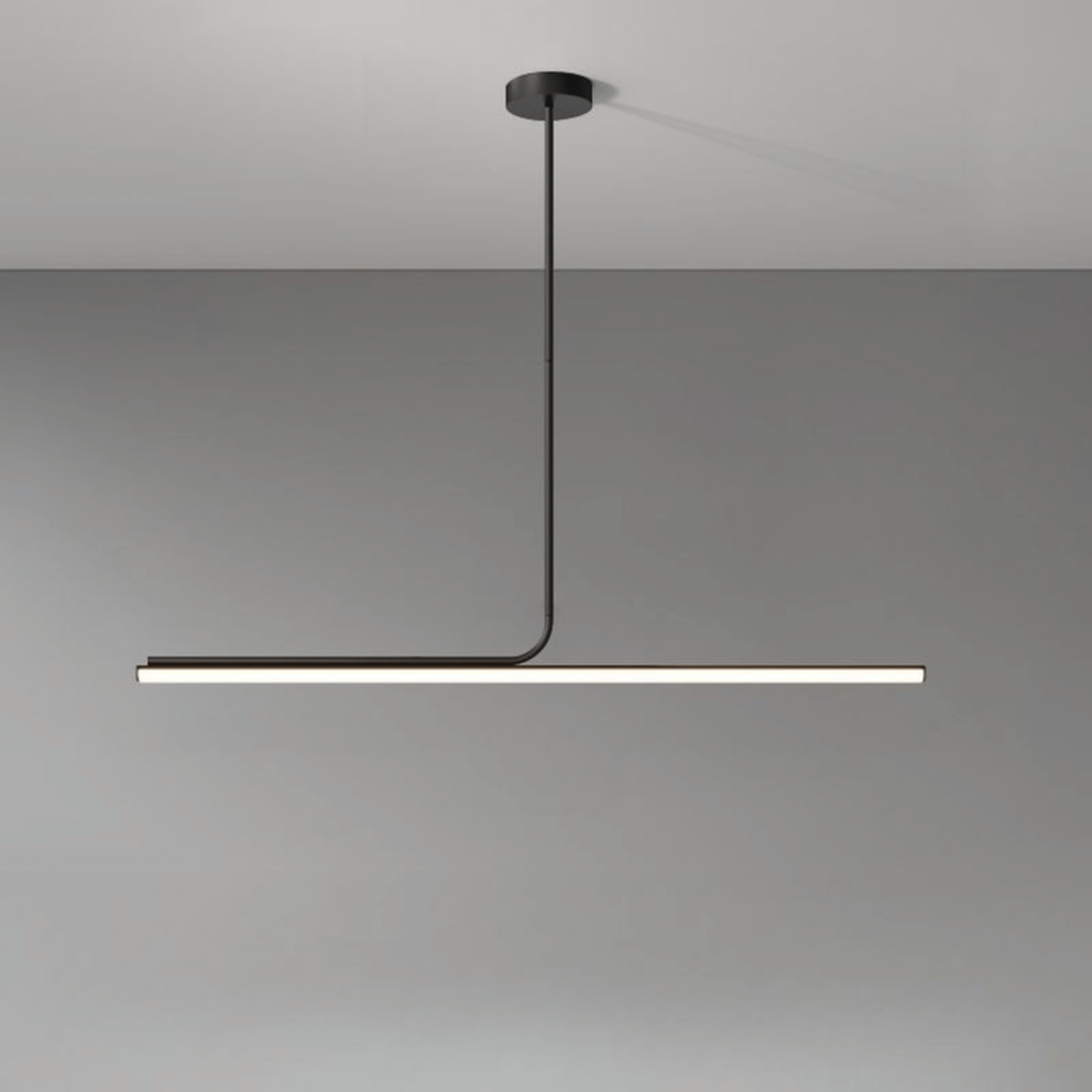 Strekk Black Linear LED Pendant Light Skonne, Ceiling Fixtures, Nordic Matte