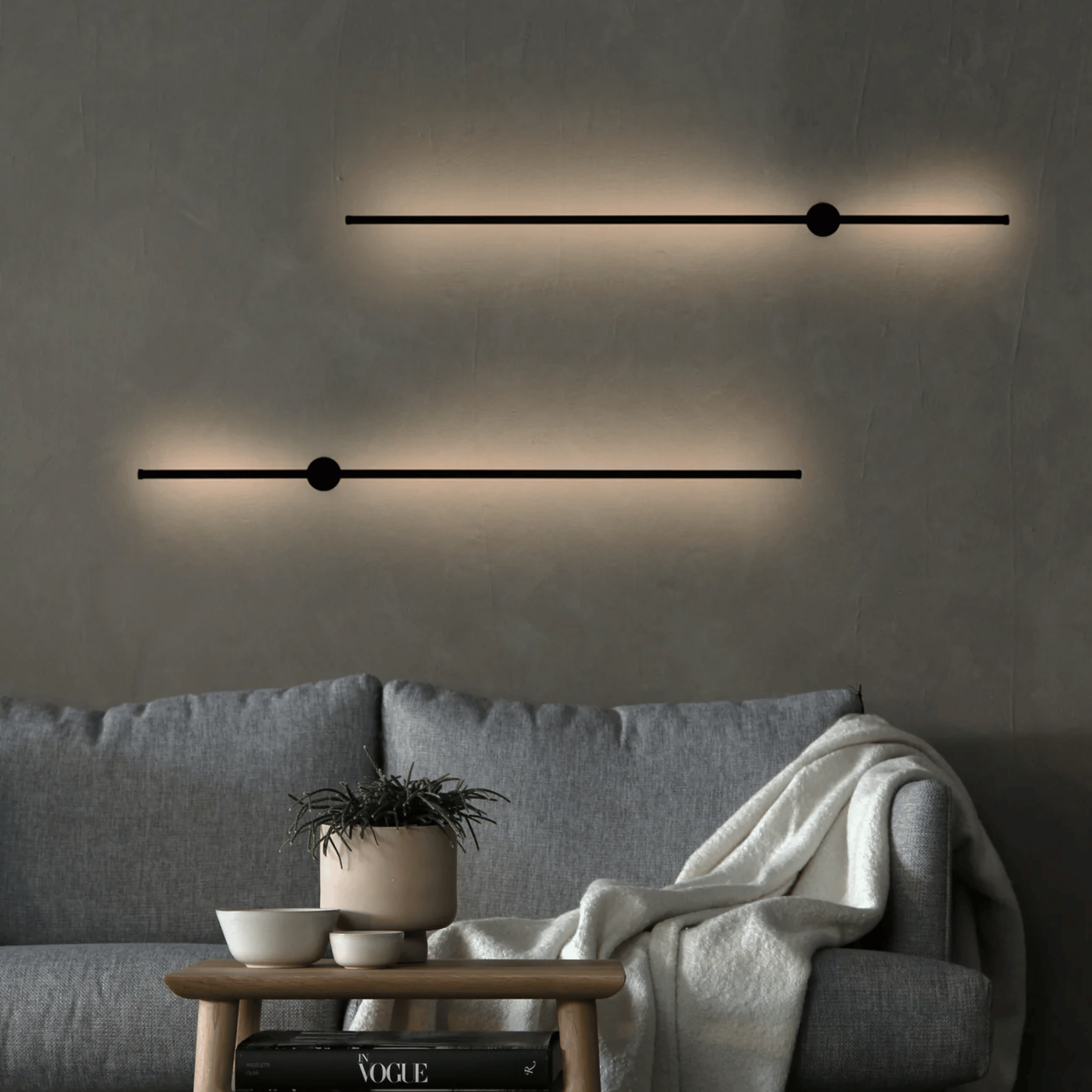 Strimla Scandinavian LED Wall Lamp Dimmable Sconce, Light Fixtures, Nordic Minimalist