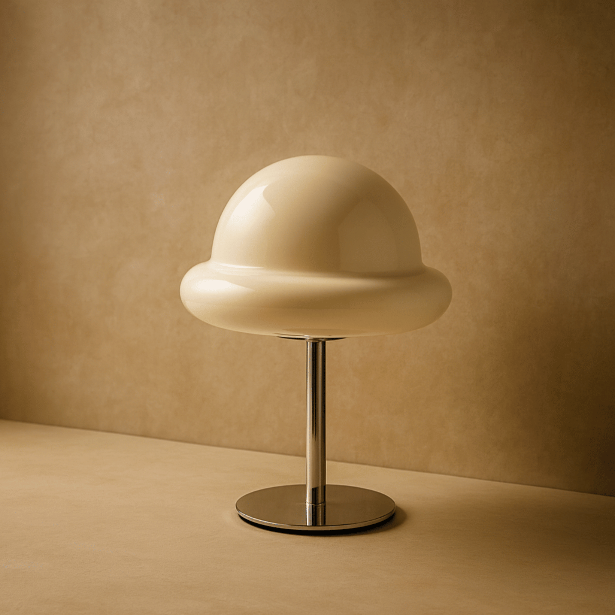Svampa Dimmable Retro Glass Mushroom Table Lamp USB, Cream, Lamps, LED