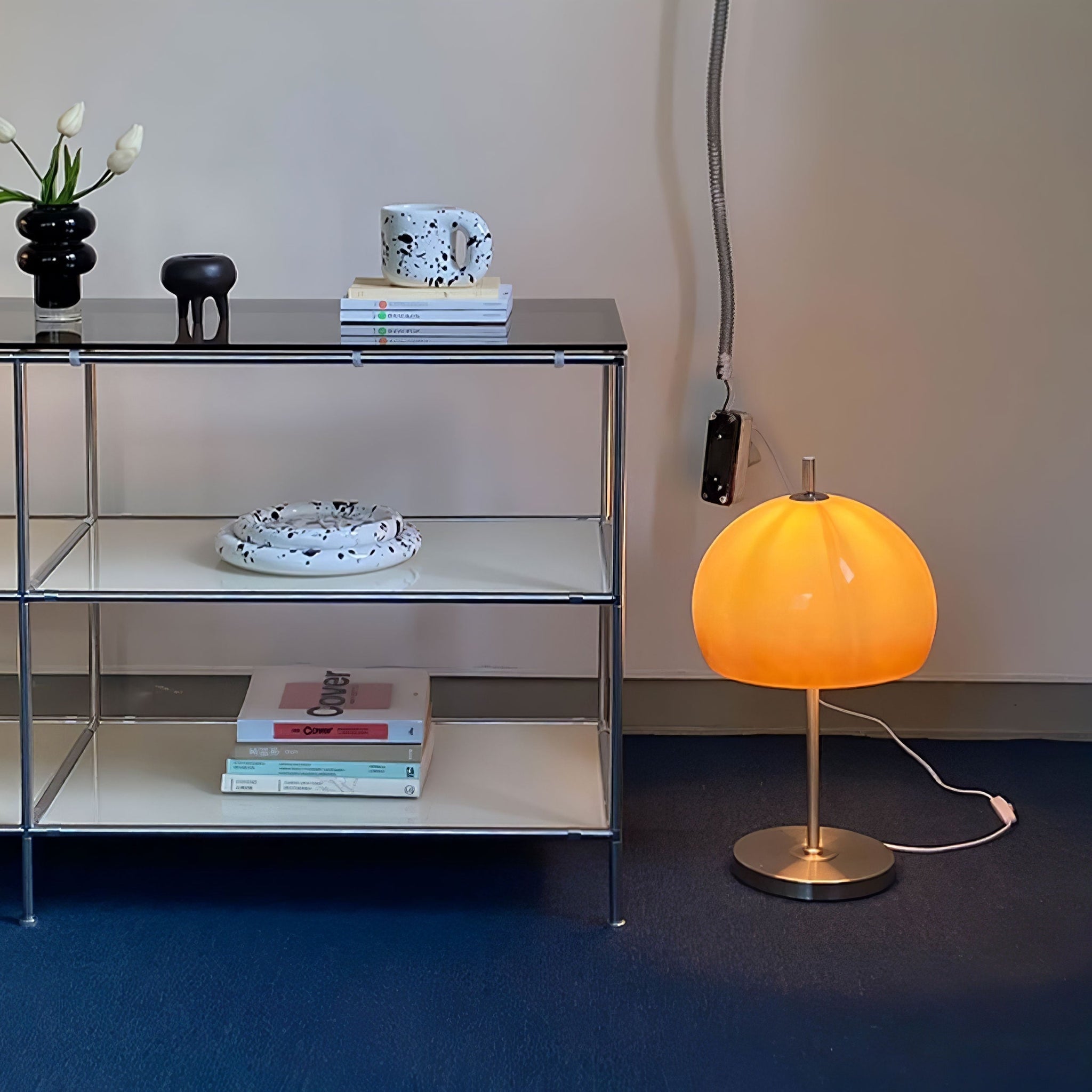 Retro Mushroom Table Lamp with Stained Glass Shade, Lamps, Svampa Nordic Design