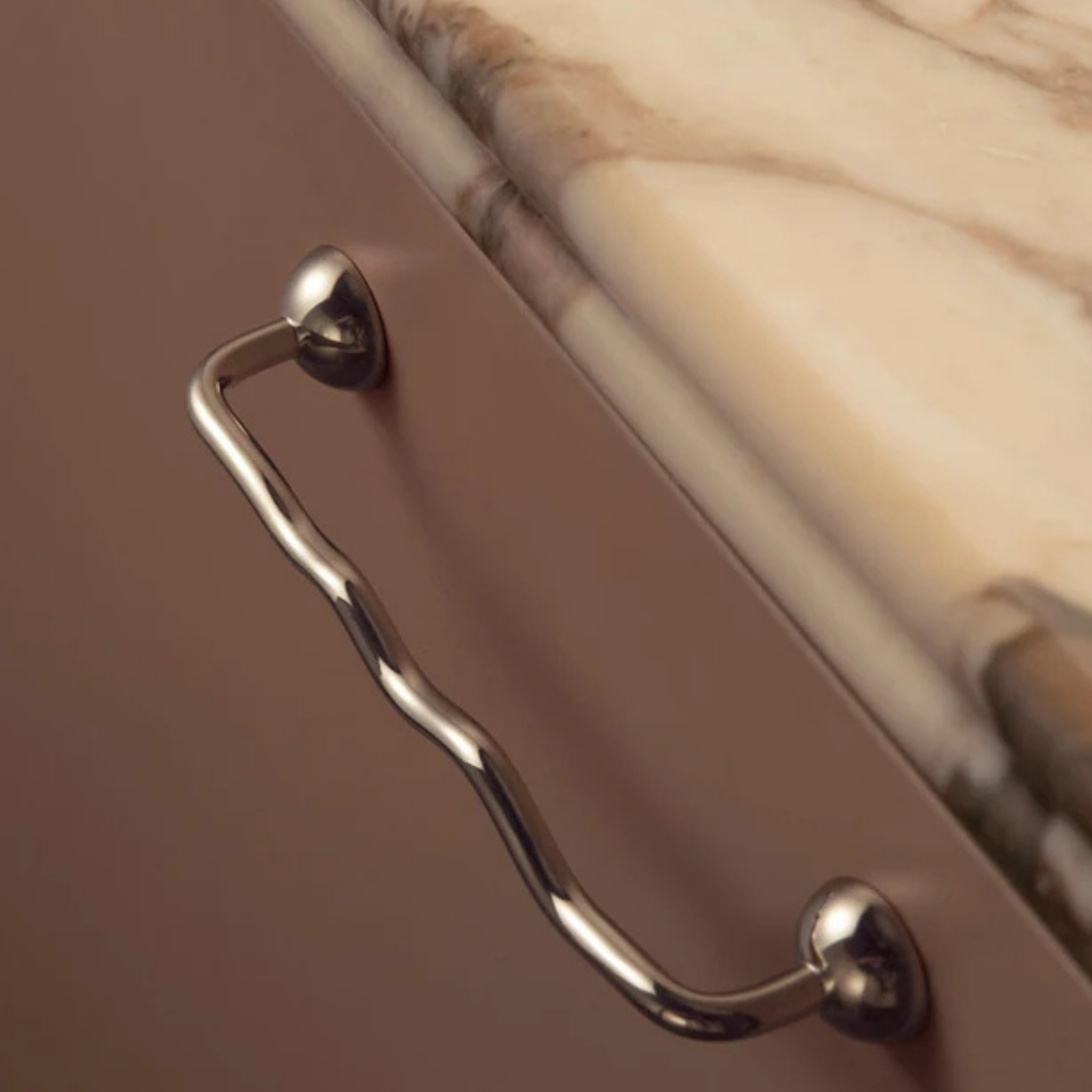 Solid Brass Mushroom Cabinet Handle — Nordic Design, Knobs & Handles, Svampa Sculptural