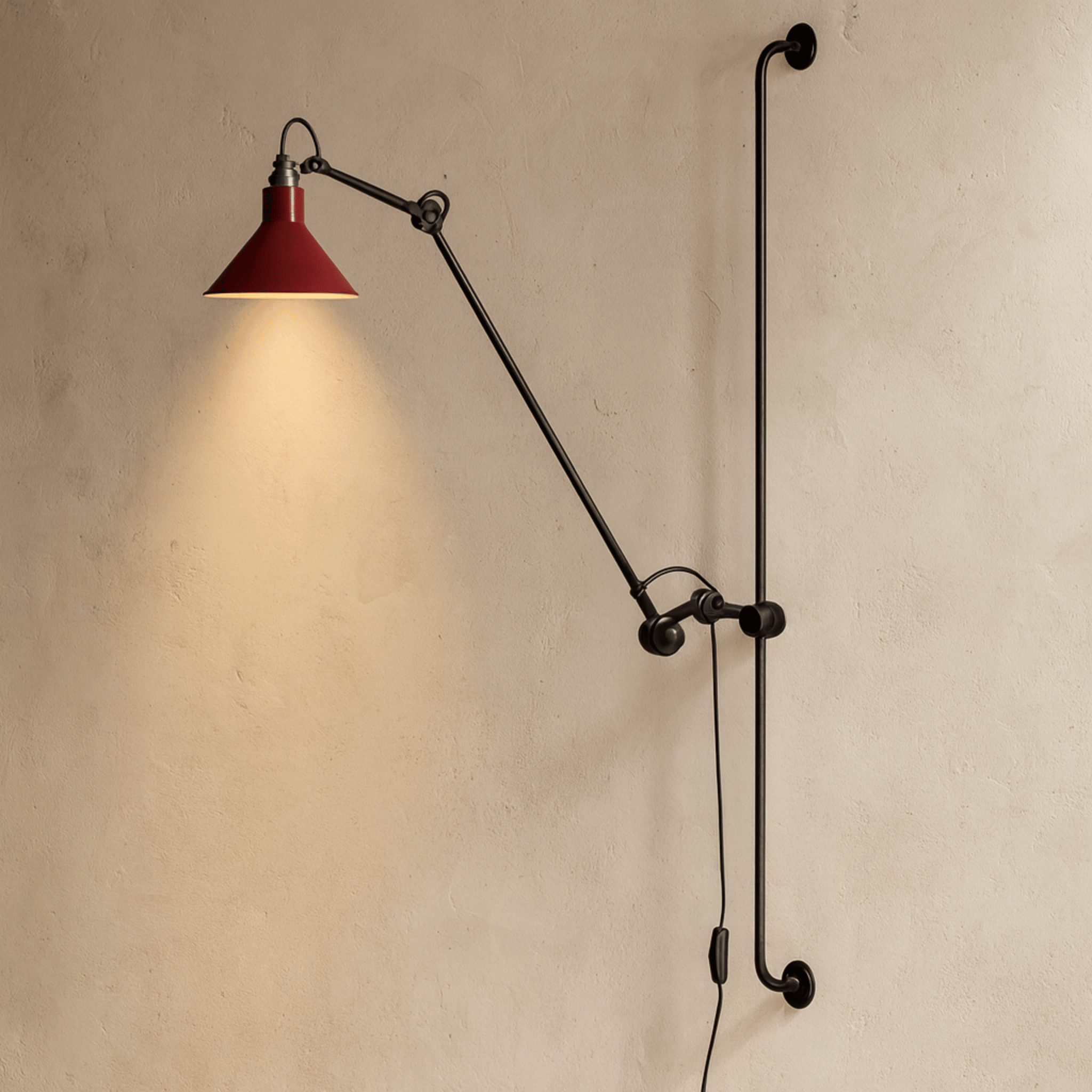 Adjustable Swing Arm LED Wall Sconce | Iron Light, Yellow / Warm White, Fixtures, Svinga