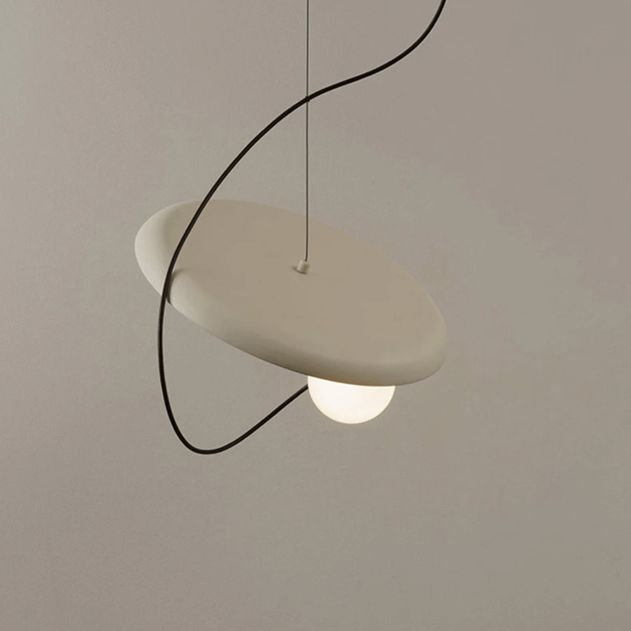 Trekka Magnetic Pendant Light White Adjustable Cord, Natural light / Small, Ceiling Fixtures