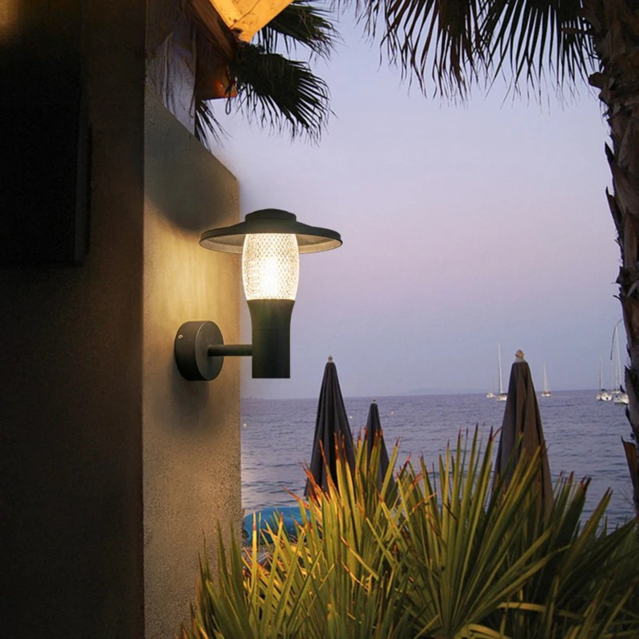 Modern Outdoor Waterproof LED Wall Light by Skonne, Landscape Pathway Lighting, Uteld