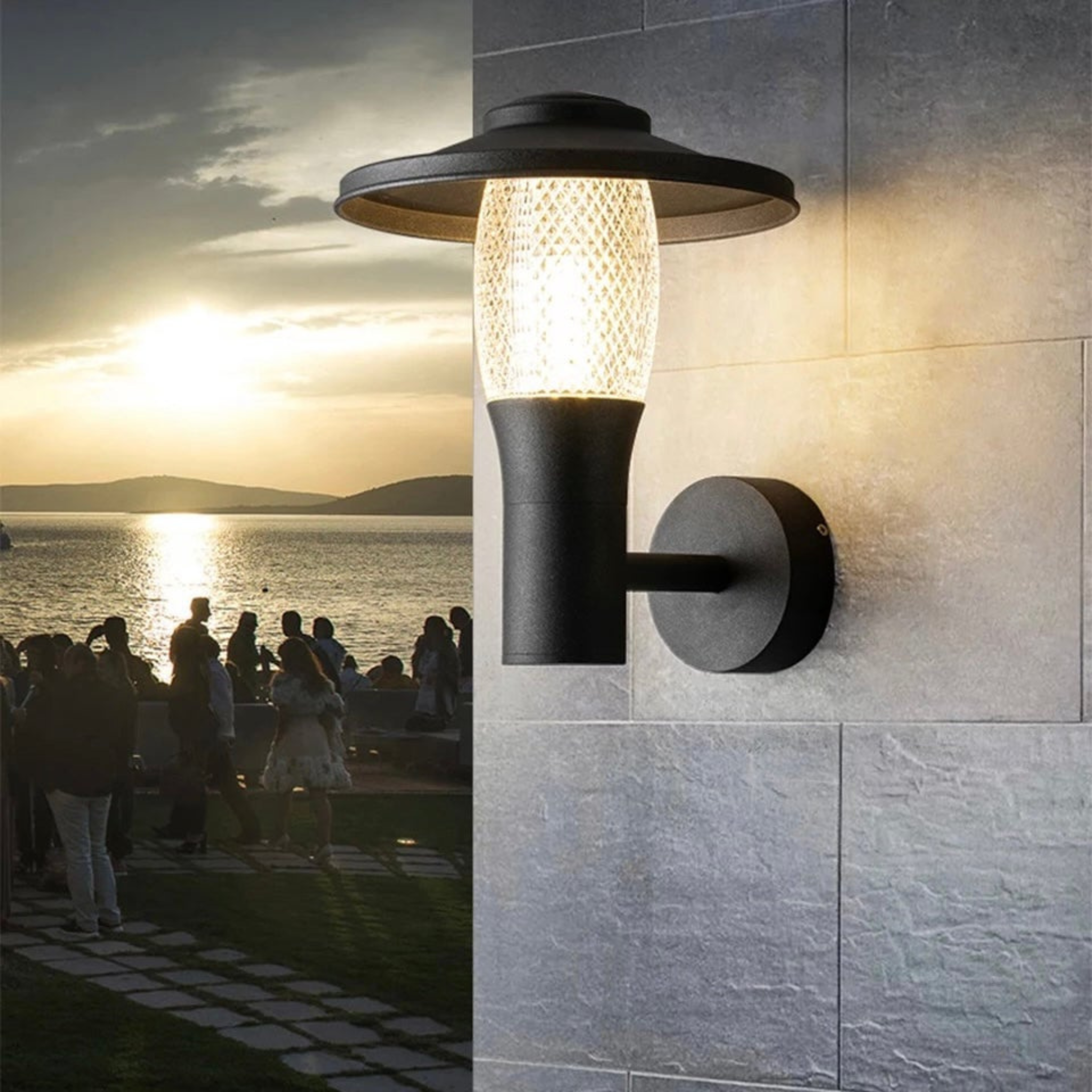Modern Outdoor Waterproof LED Wall Light by Skonne, Landscape Pathway Lighting, Uteld