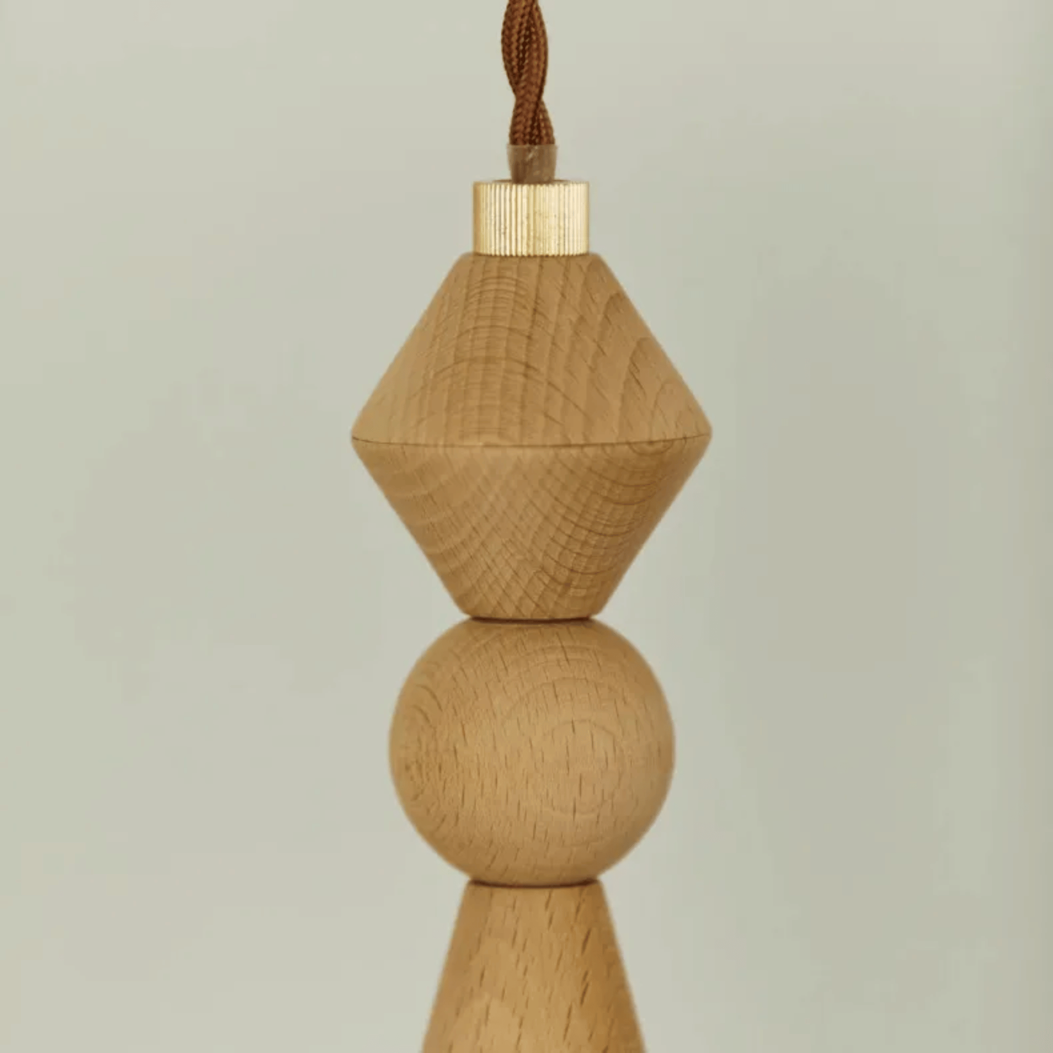 Vedra Wood and Glass Pendant Light Wabi-Sabi Style, Ceiling Fixtures, Nordic