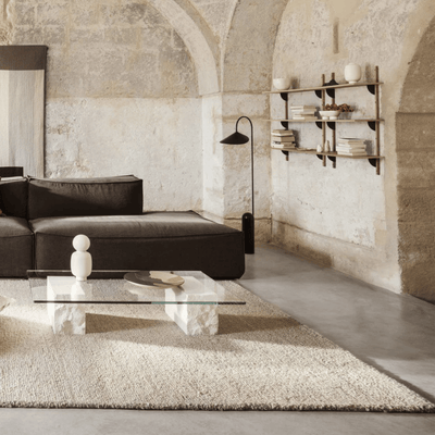 Marble Arc Floor Lamp with LED Light Nordic Style, Lamps, Velbue Base Danish Design