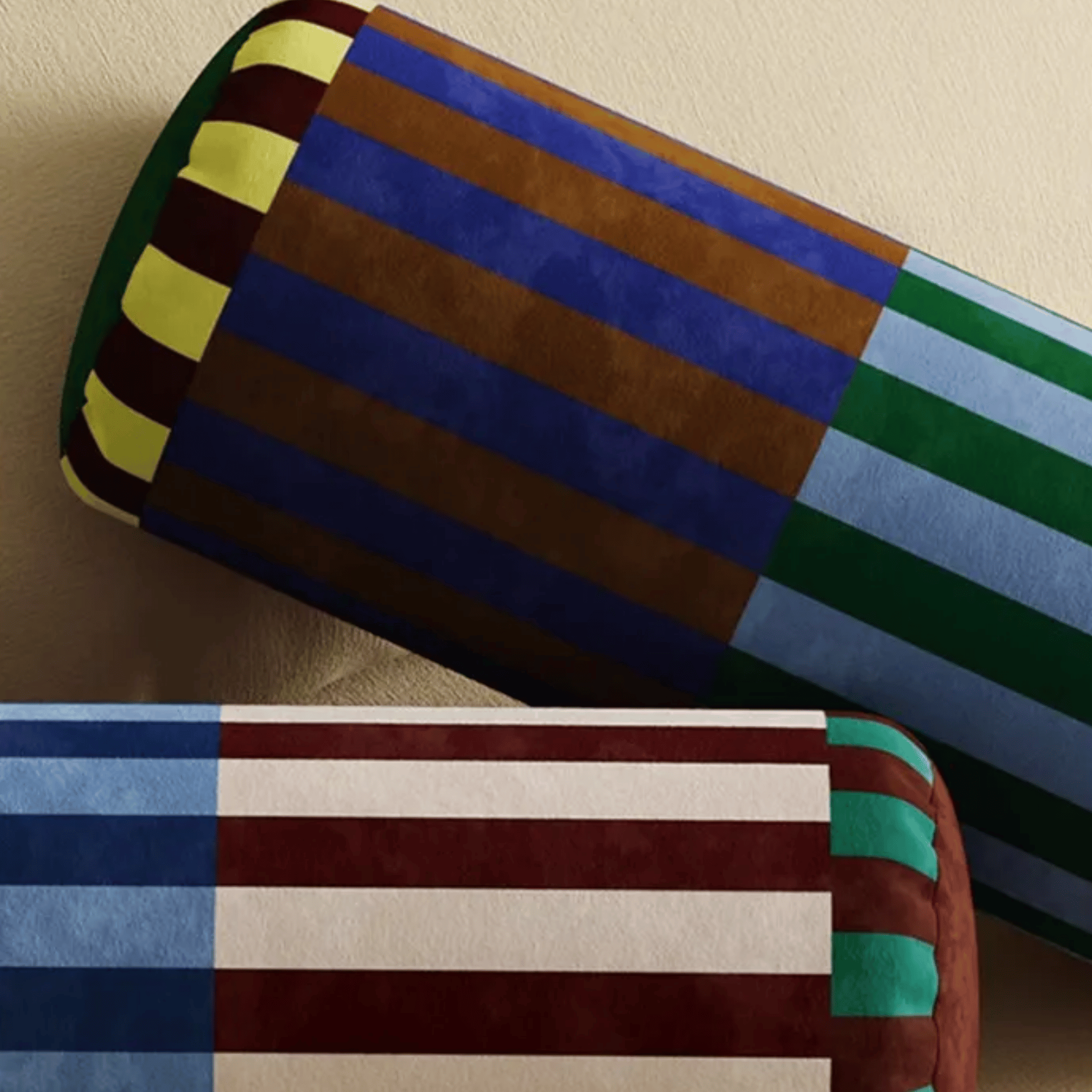 Velvra Jacquard Velvet Neck Roll Pillow with Insert, Throw Pillows, Bolster