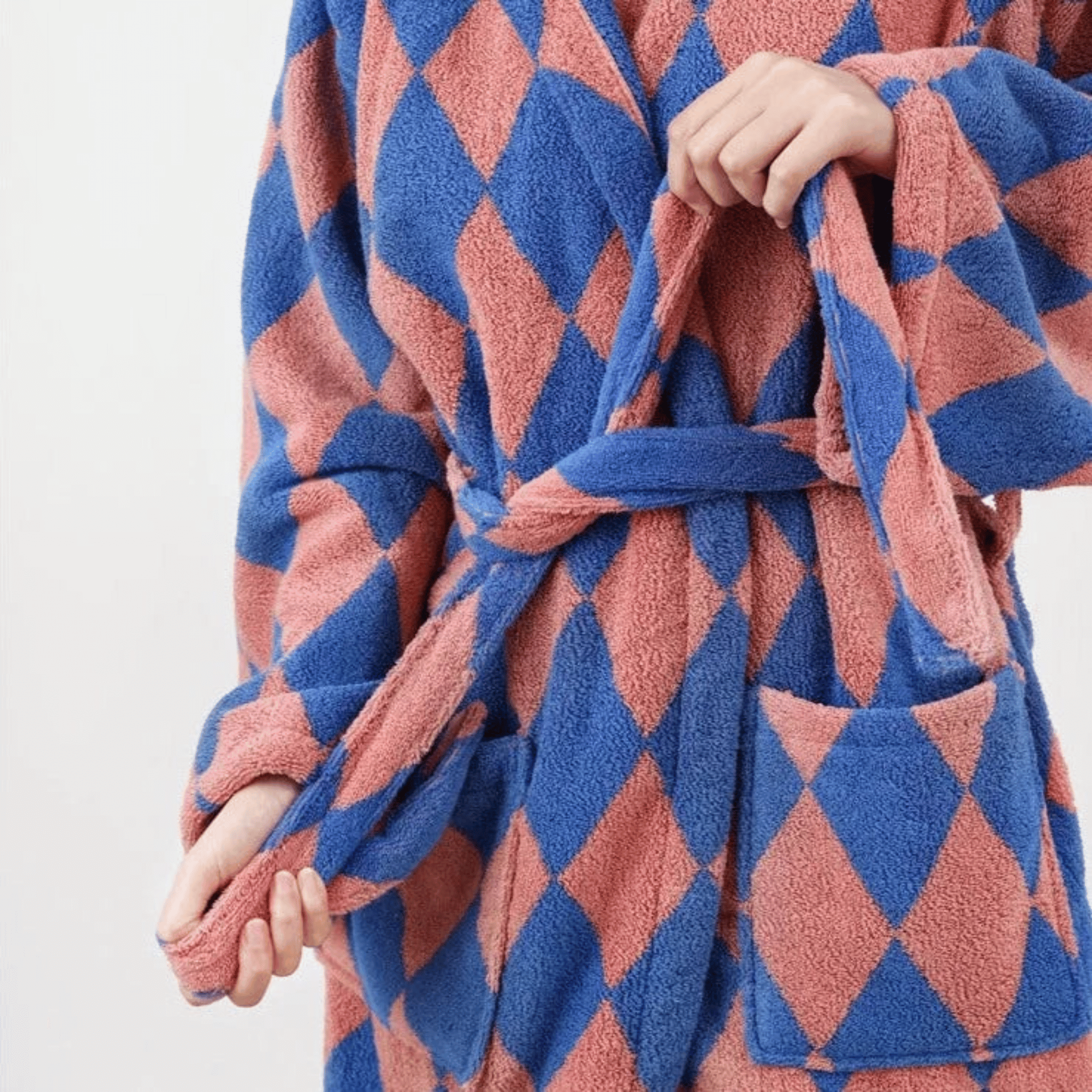 Organic Cotton Jacquard Bathrobe — Spa Hotel Feel, Robes, Vevra Luxury