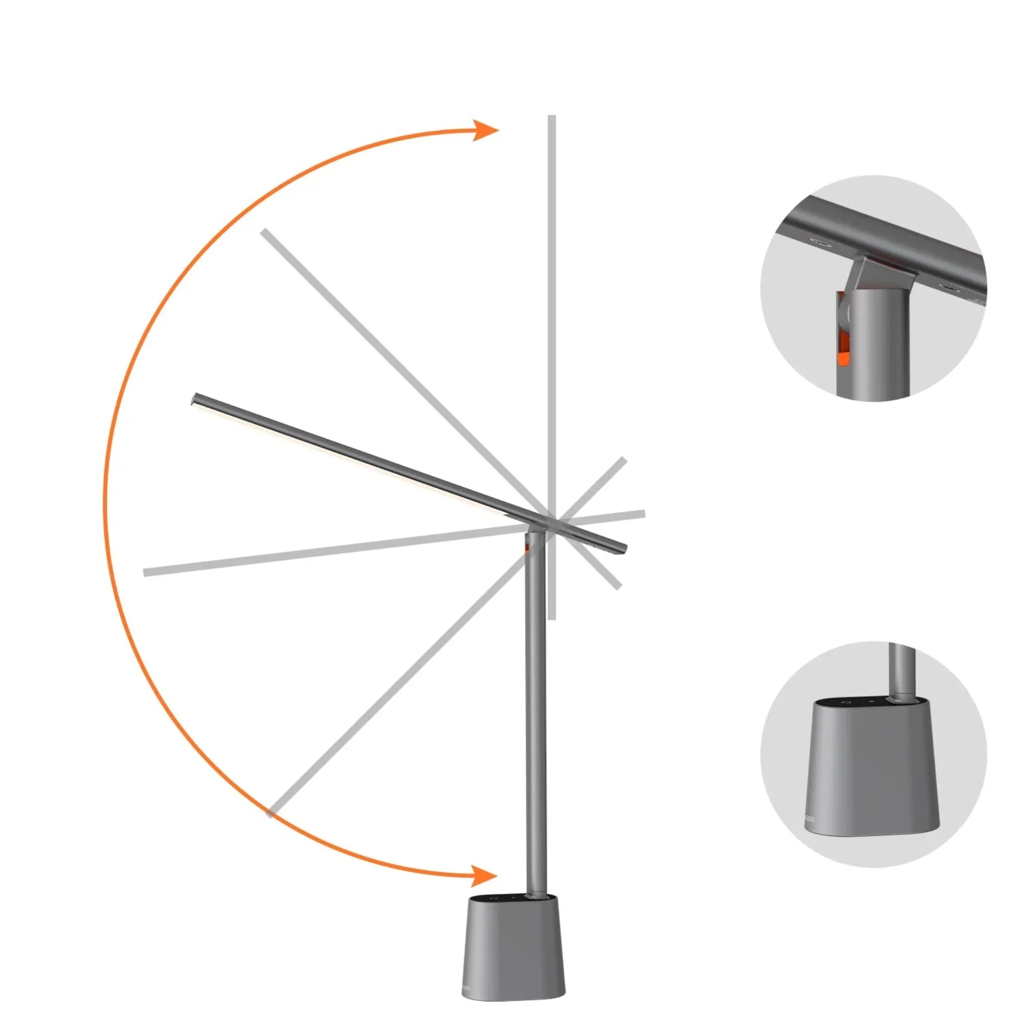 Vikly Dimmable LED Desk Lamp with Eye Protection, Lamps, Foldable