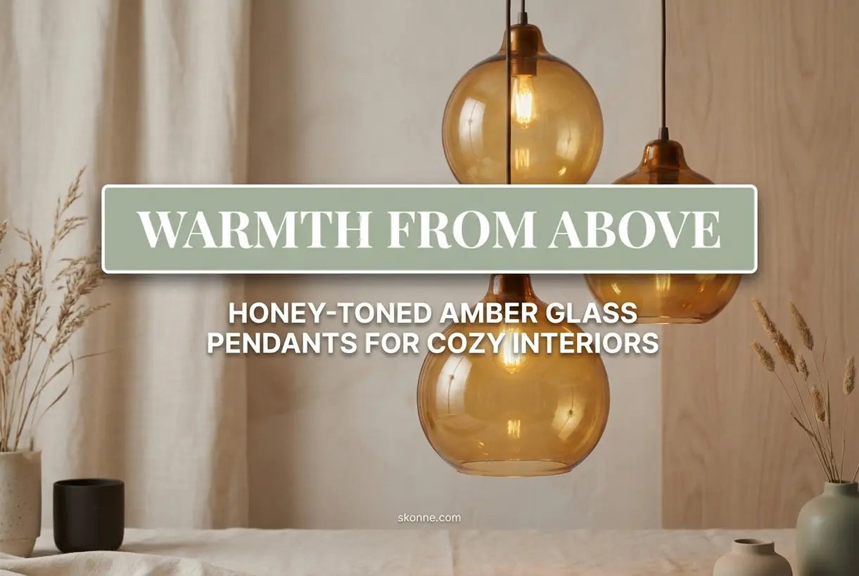 amber-glass-pendant-light